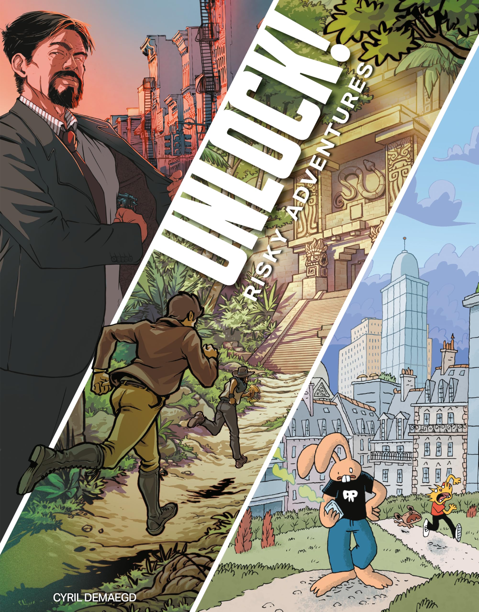 Asmodee Space Cowboys Unlock! Risky Adventures - Board Games - Escape Game - Cooperative Card Game from 10 Years - 1 to 6 Players - 60 Minutes - French Version