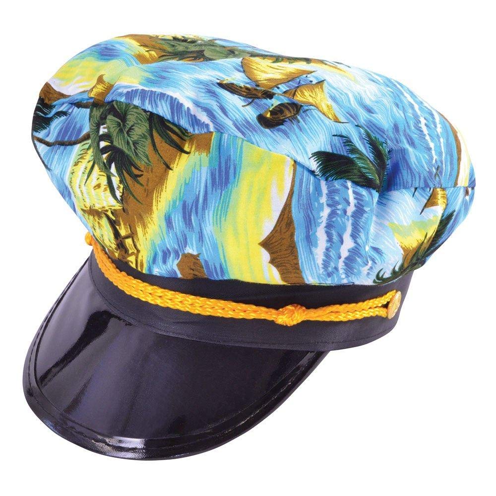 Bristol Novelty BH609 Captain Hat Hawaiian, Unisex-Adult, One Size