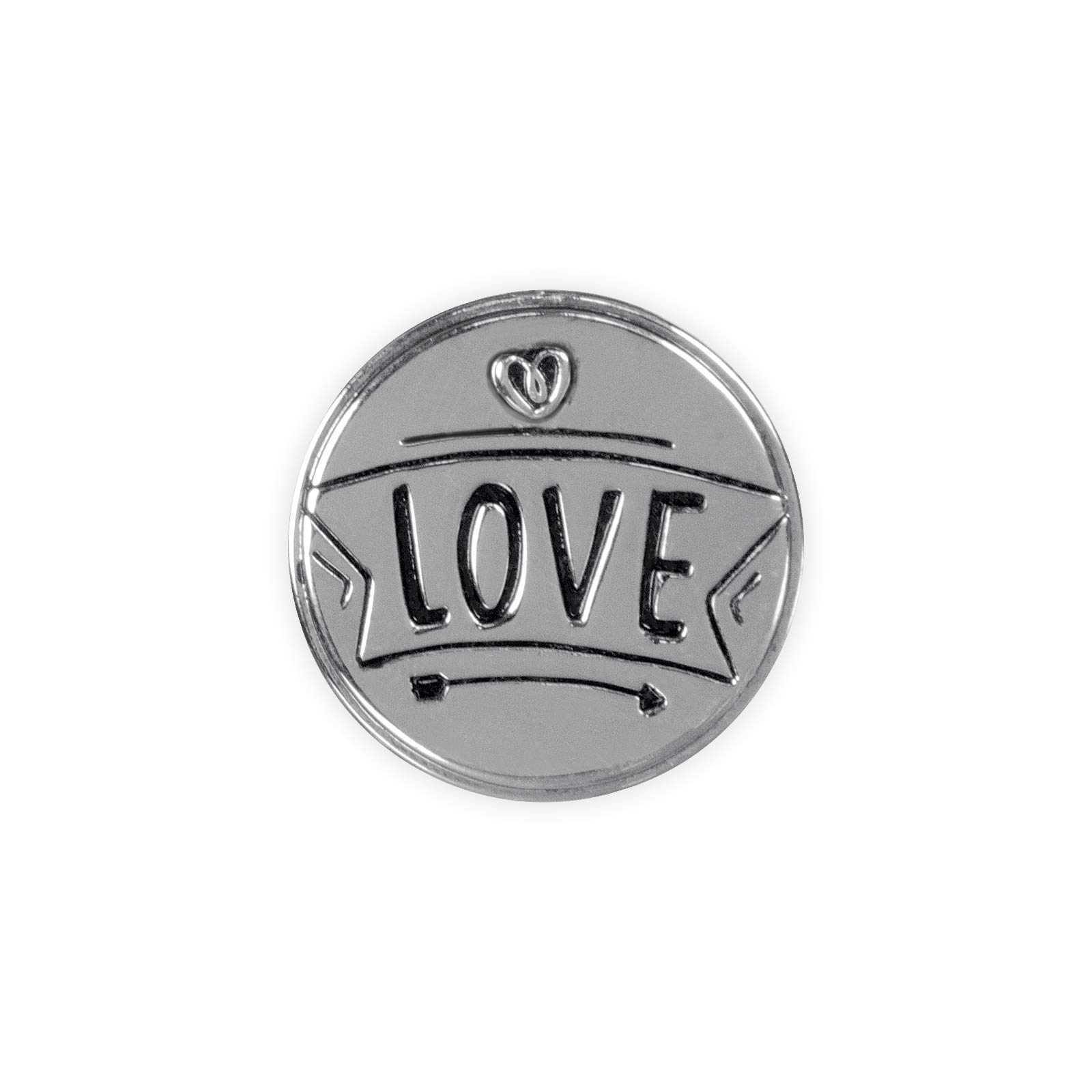 AngelStar Inspire On Token Love, Metal, Multicolour, 8.5 x 6 x 0.3 cm