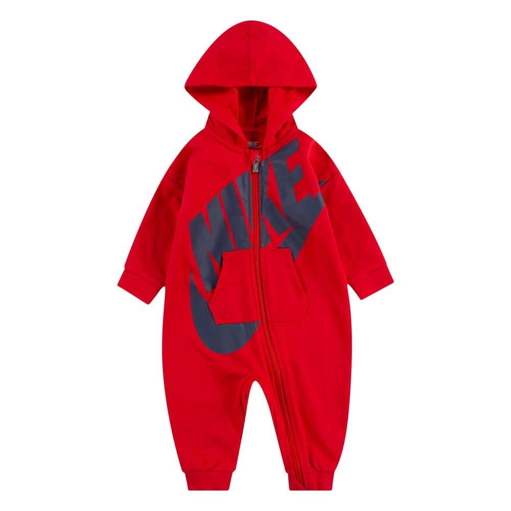 Nike Baby Hooded Coverall, University Red, 6 Months