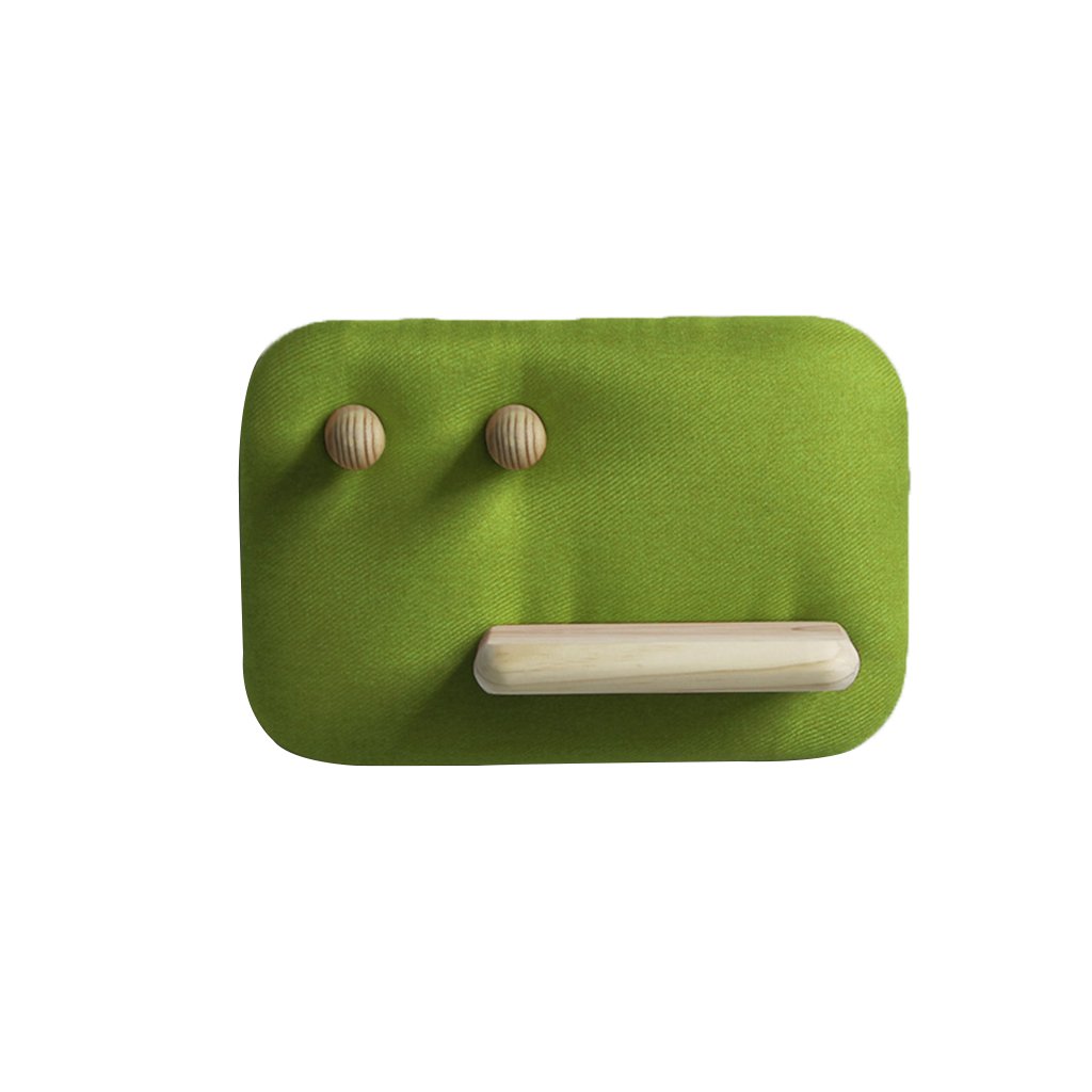 YSNUK Kreatives weiches Tuch-Sofa-hölzernes Wand-hängendes Regal -37 * 25 cm -4 Schicht-Wohnzimmer-Dekoration Fernsehhintergrund-Wand-hölzernes Dekorations-Schlüssel-Hängen Wohnzimmer, Schlafzimmer