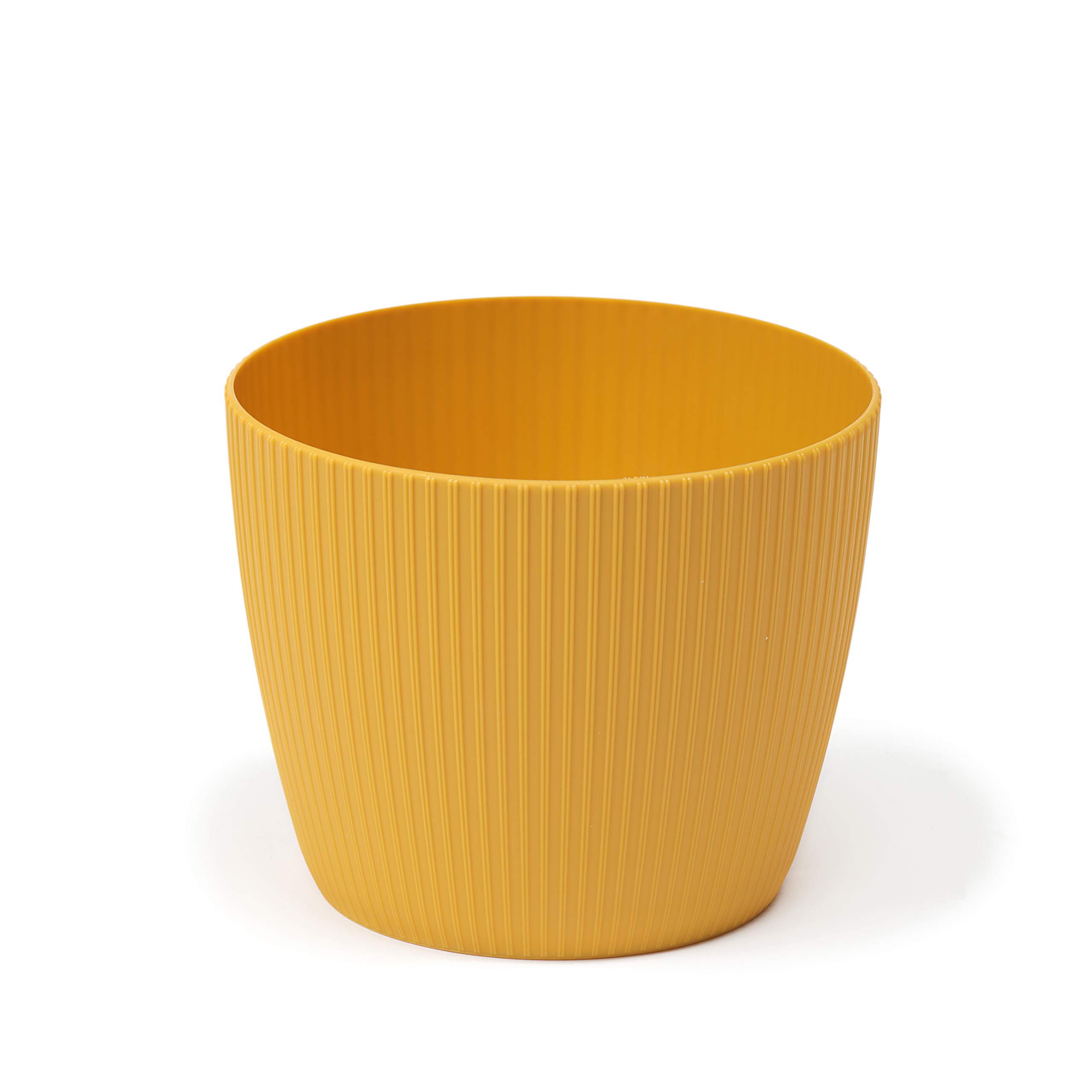 Lamela Flowerpot Herb Plant Flower pot Magnolia Jumper |Windowsill Holder Balcony Garden Container | Organizer box decor | Mix! Match! Play! (Ø 190mm H 150mm, Mustard)