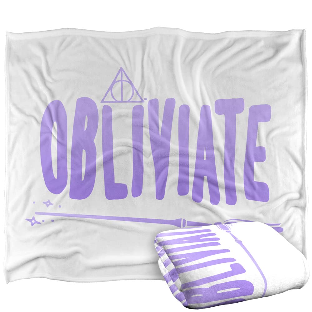 HARRY POTTER Blanket, 152 x 127 cm The Obliviate Silky Touch Super Soft Throw Blanket