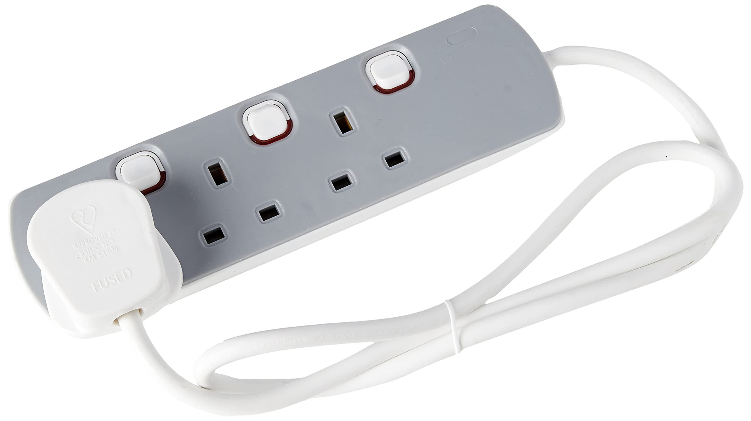 PRO ELEC PELB1761 3 Way Extension Lead, 1m Individually Switched