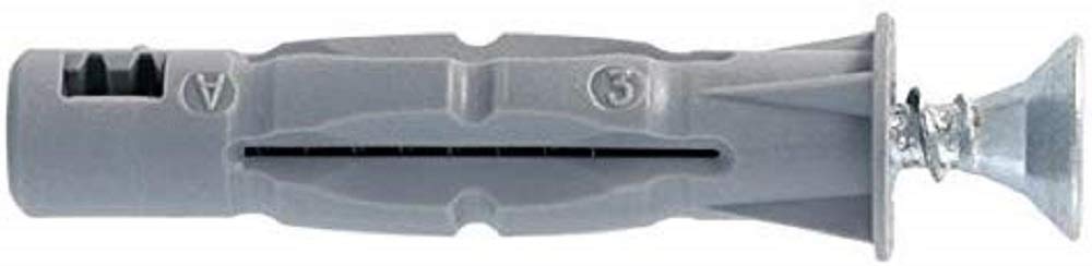 Molly M32810-XJ Multimat Dübel mit Senkkopfschrauben Ø 8 mm, grau, 10 Stück