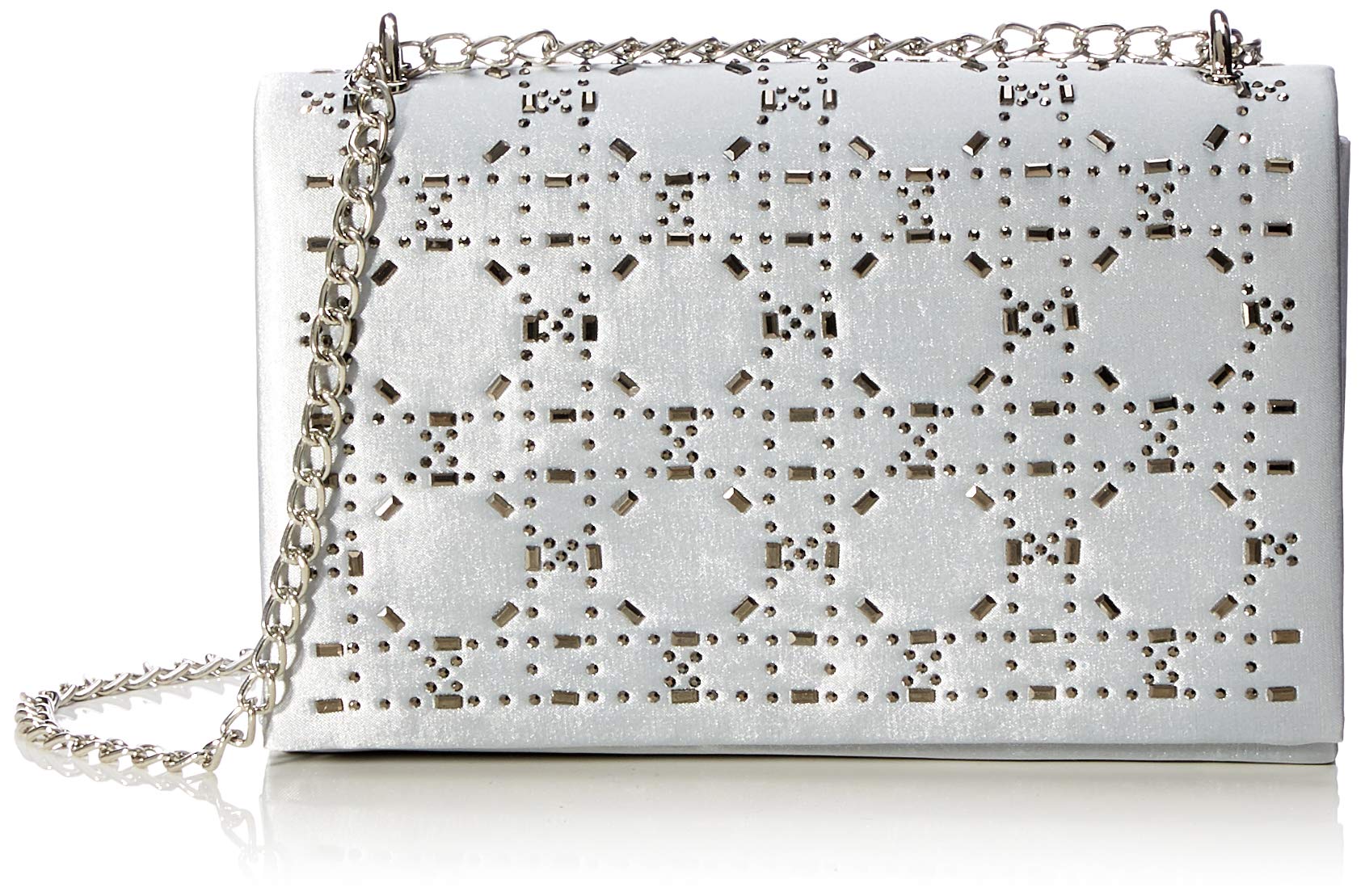 Swankyswans Women's Niomi Clutch Bag, Silver, One Size