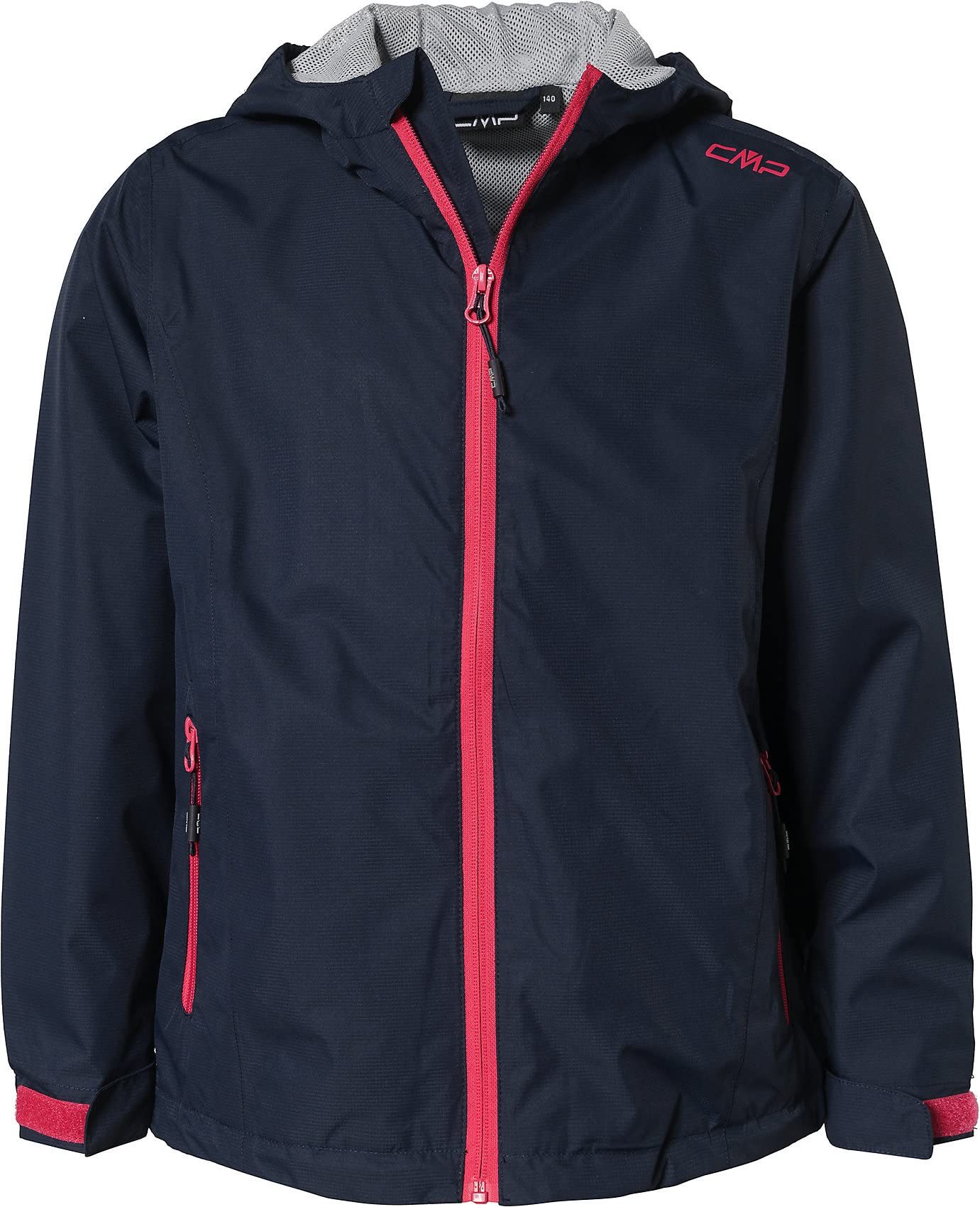 CMP - Kid G Jacket Fix Hood, Black Blue, 110