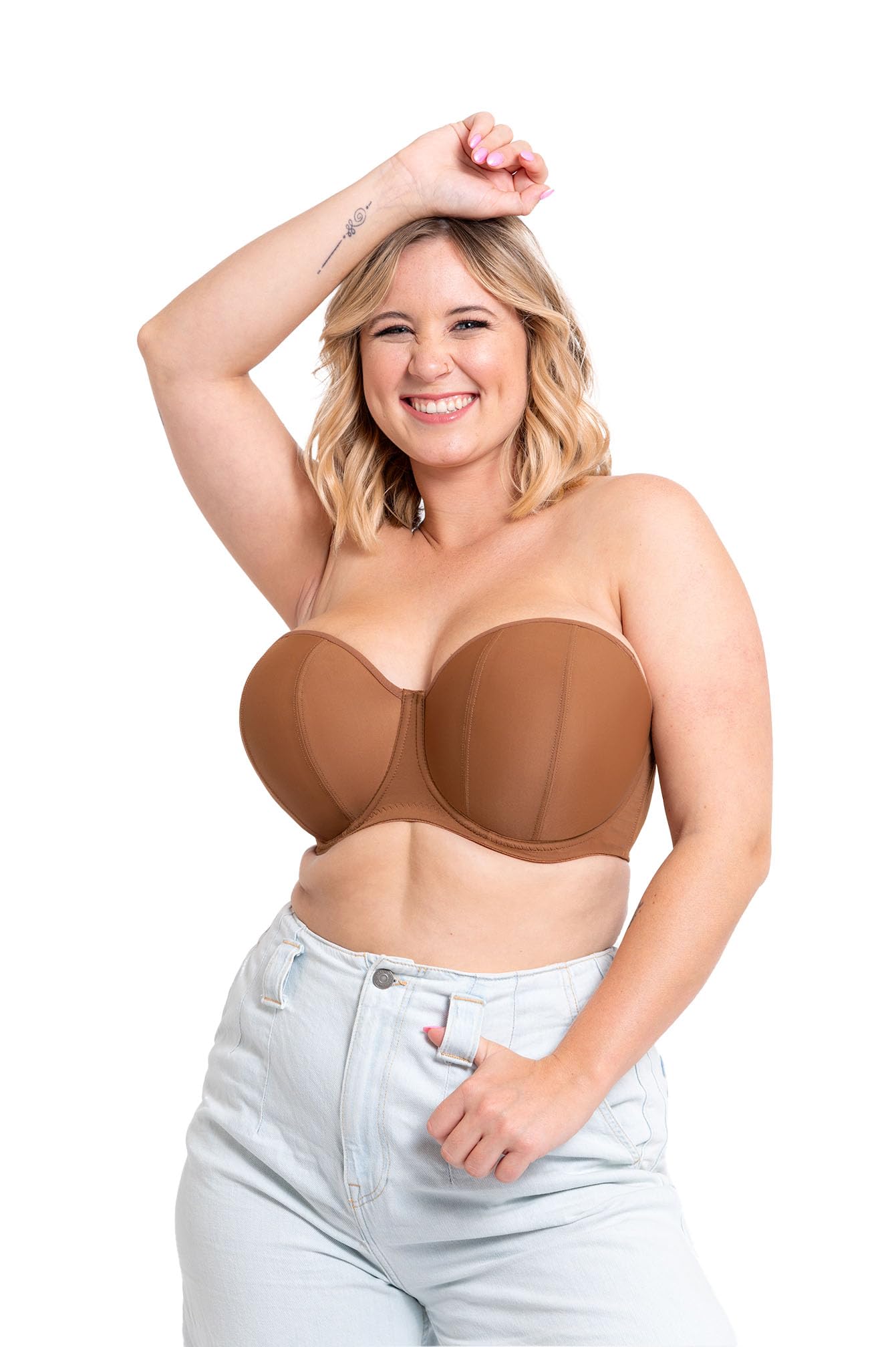 Curvy Kate Luxe Strapless Multiway Bra Caramel 28D