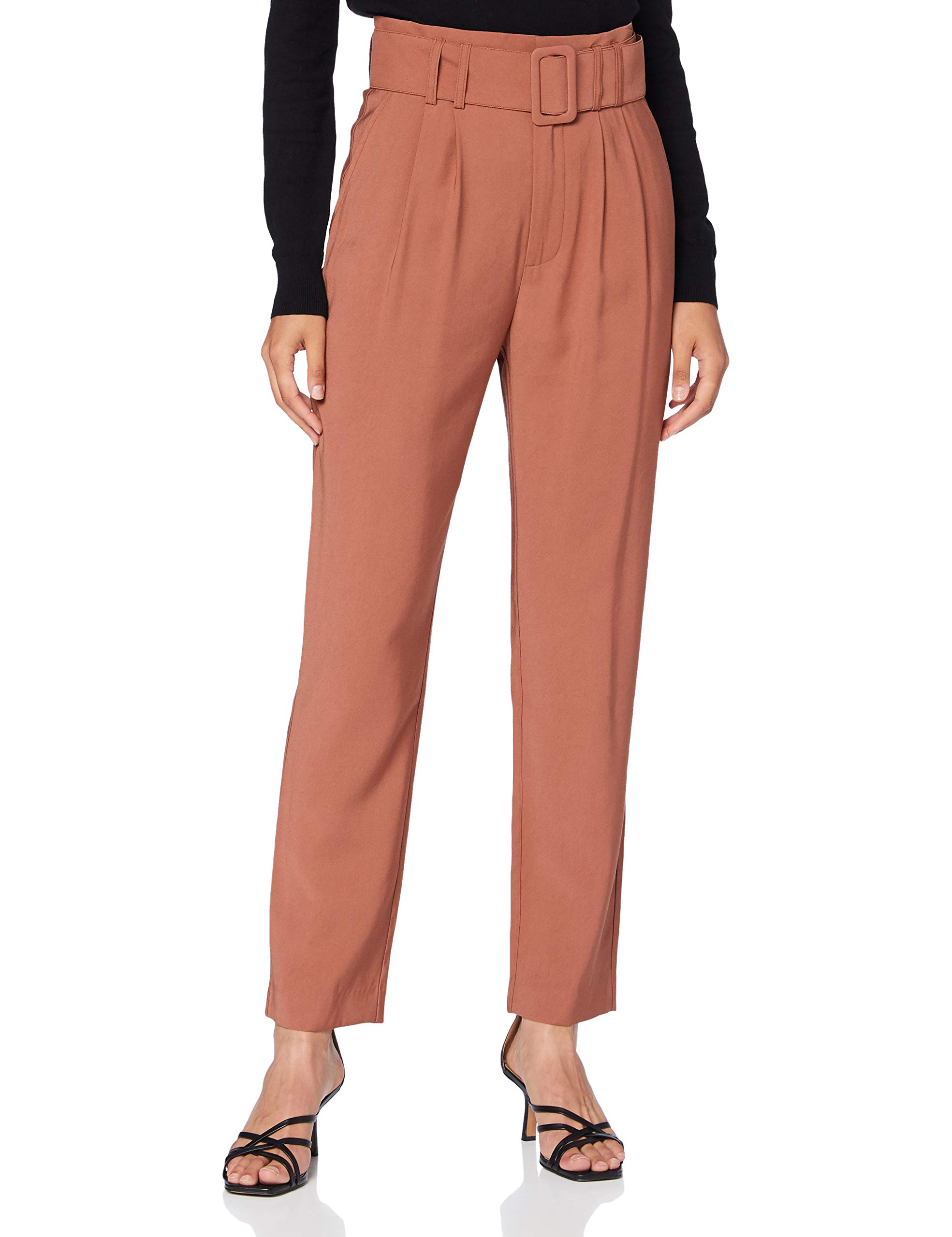 SPARKZ COPENHAGEN Women's Hanna High Waist Pant Khakis, Red Sand, S