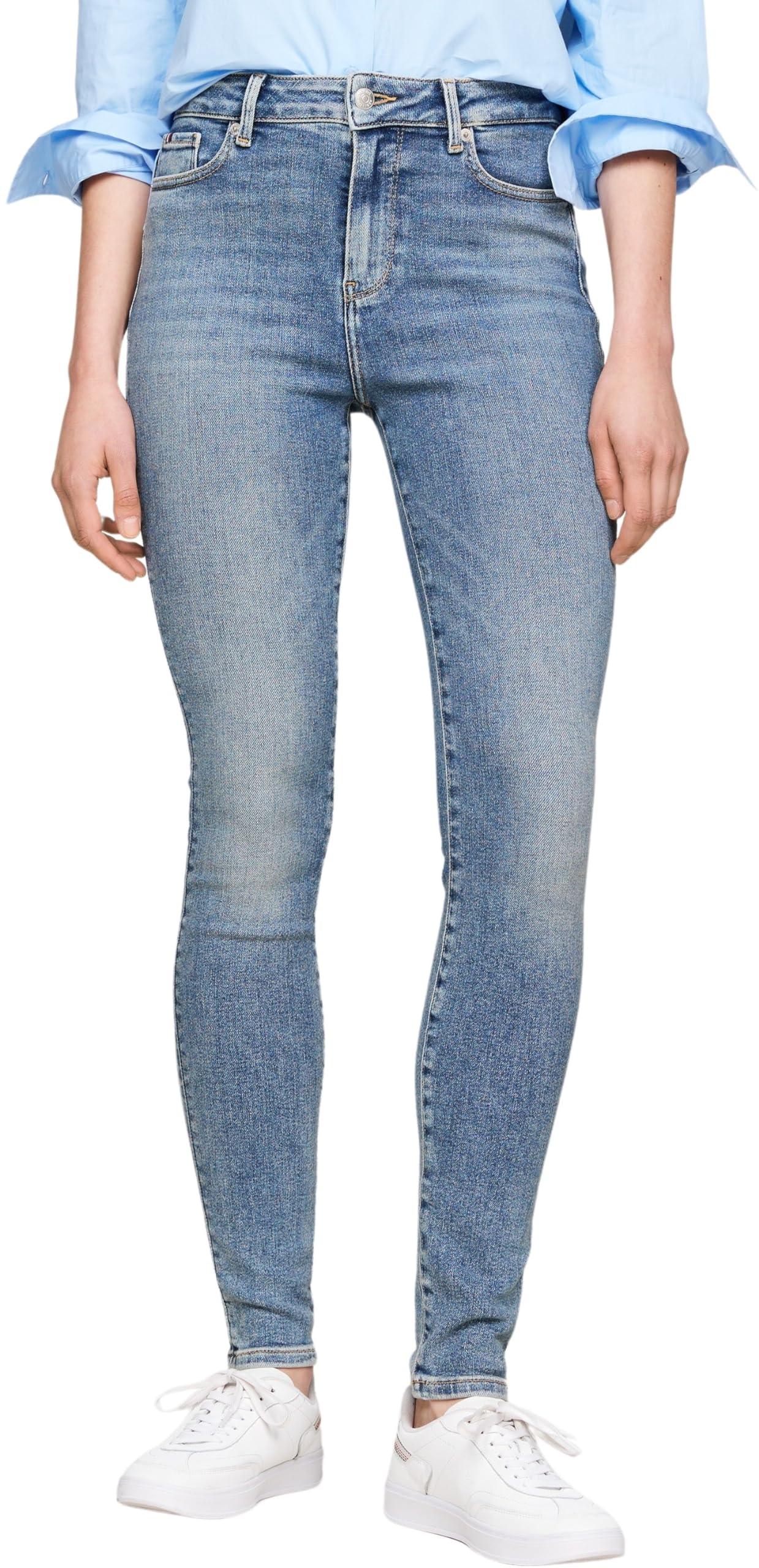 Tommy Hilfiger Women's Harlem U Skinny HW Kate, 25W x 34L