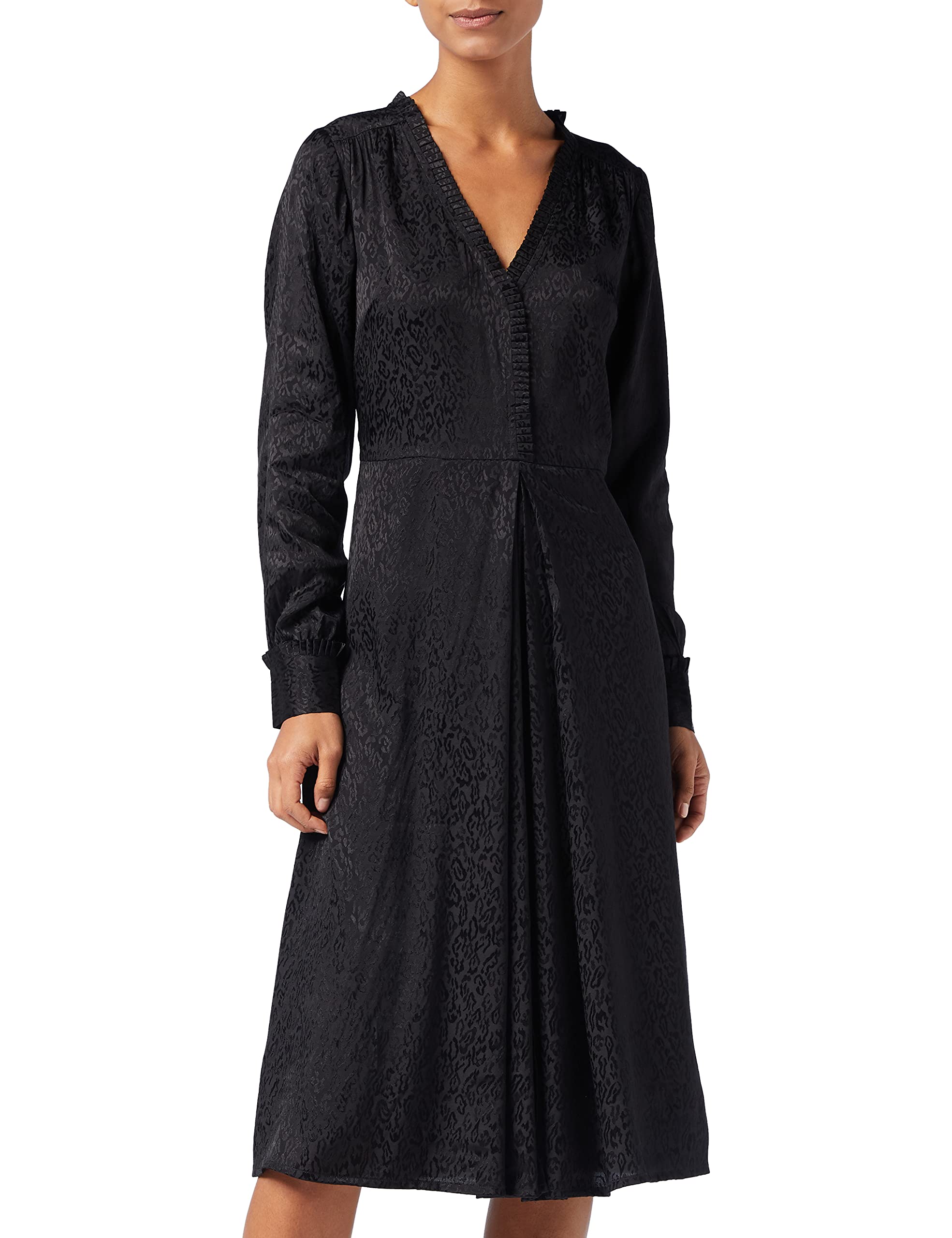 SPARKZ COPENHAGEN Women's BIBI MIDI Dress Party, Black (Black 099), 12 (Size:L)