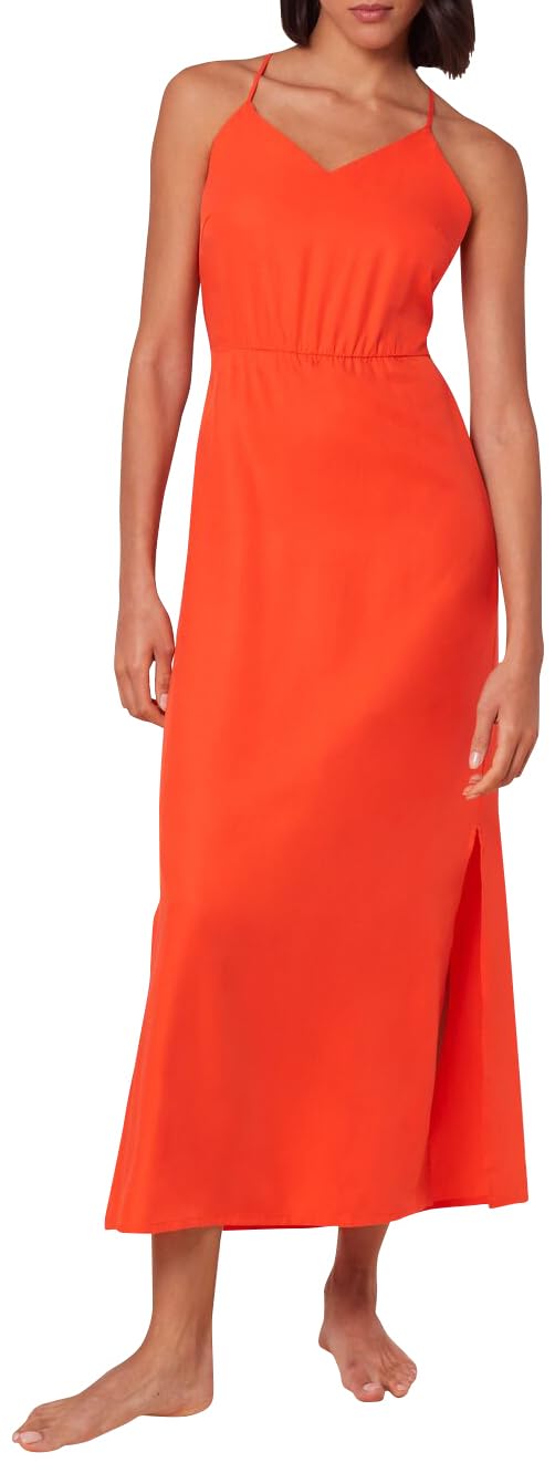 Triumph Women's Beach Mywear Maxi Dress 01 Sd Swimwear Cover up, Mandarin Red, 20