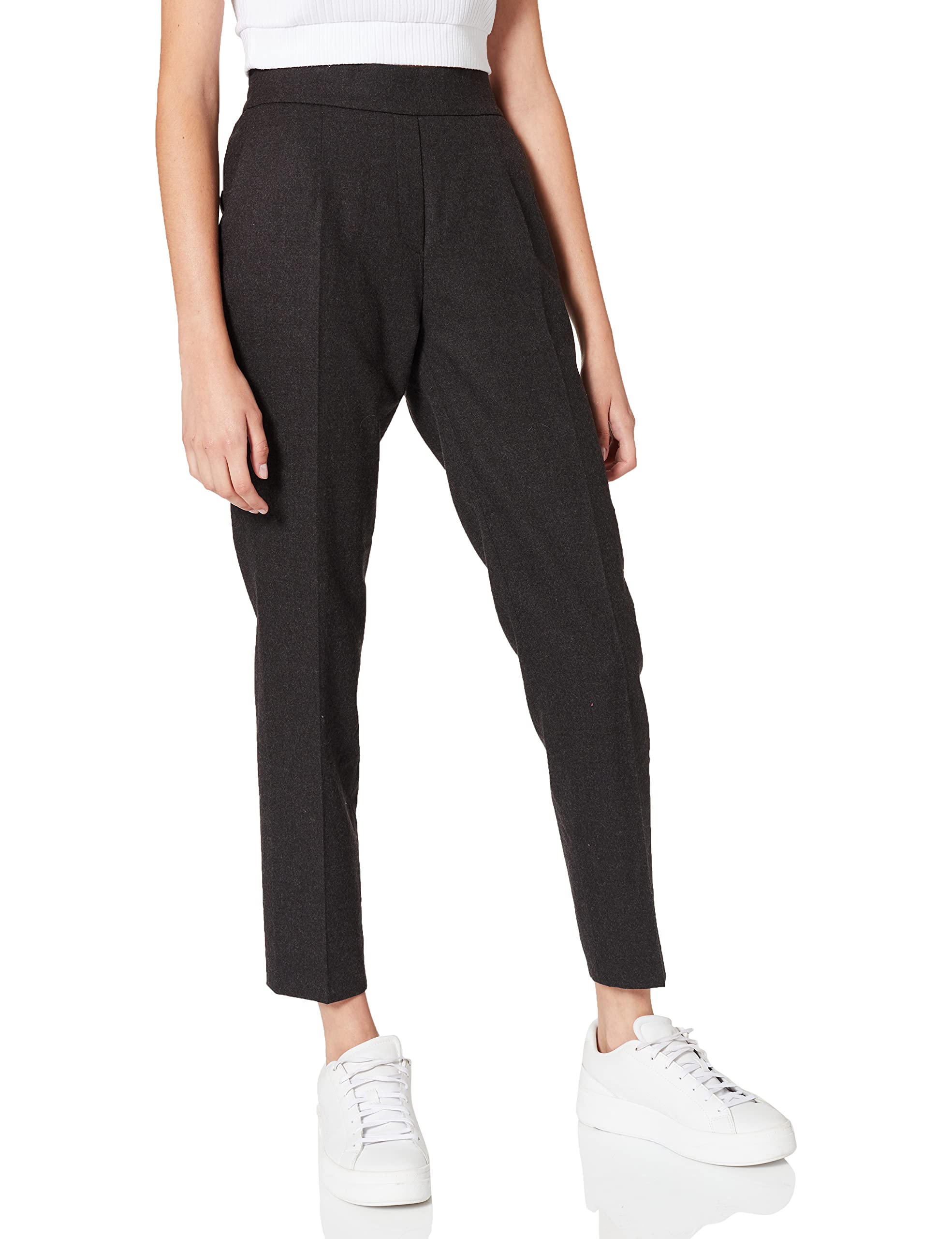 Raphaela by Brax Women's Lara Trouser, Grey (Anthracite 8), 16 (Size: 42K)