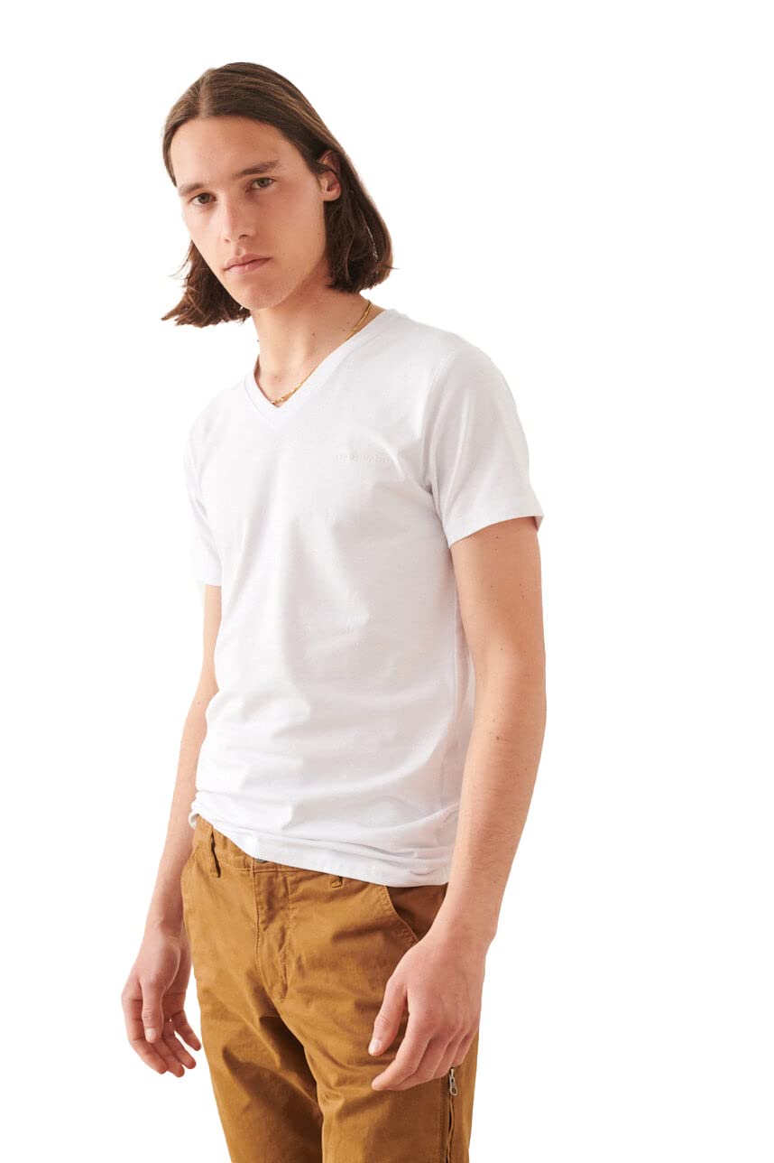 Teddy Smith Men's Tawax Mc T-Shirt, White (Blanc 202), X-Large