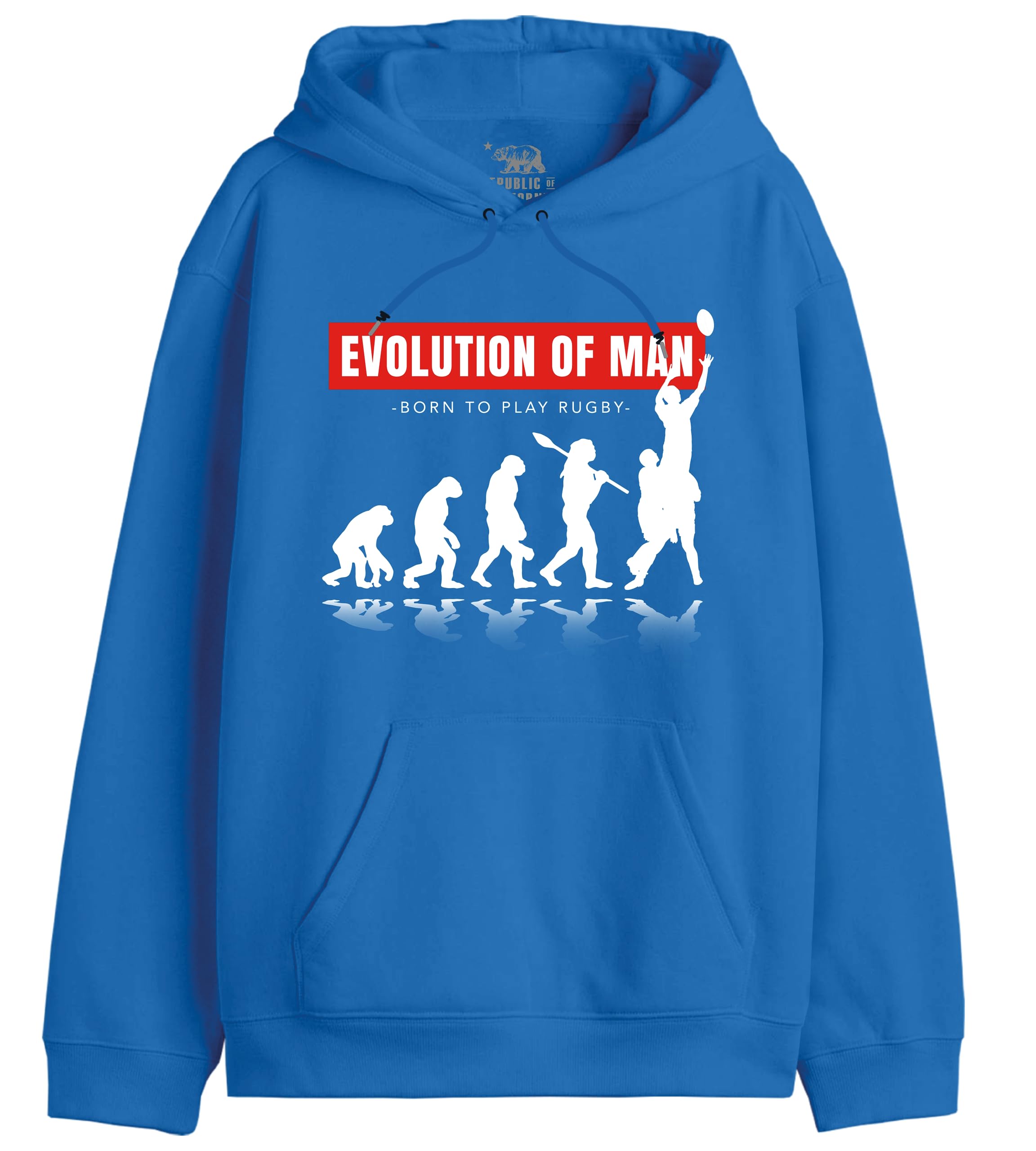 Republic Of California Evolution of Rugby UXREPCZSW030 Men's Sweatshirt Royal, Size M, Royal, S