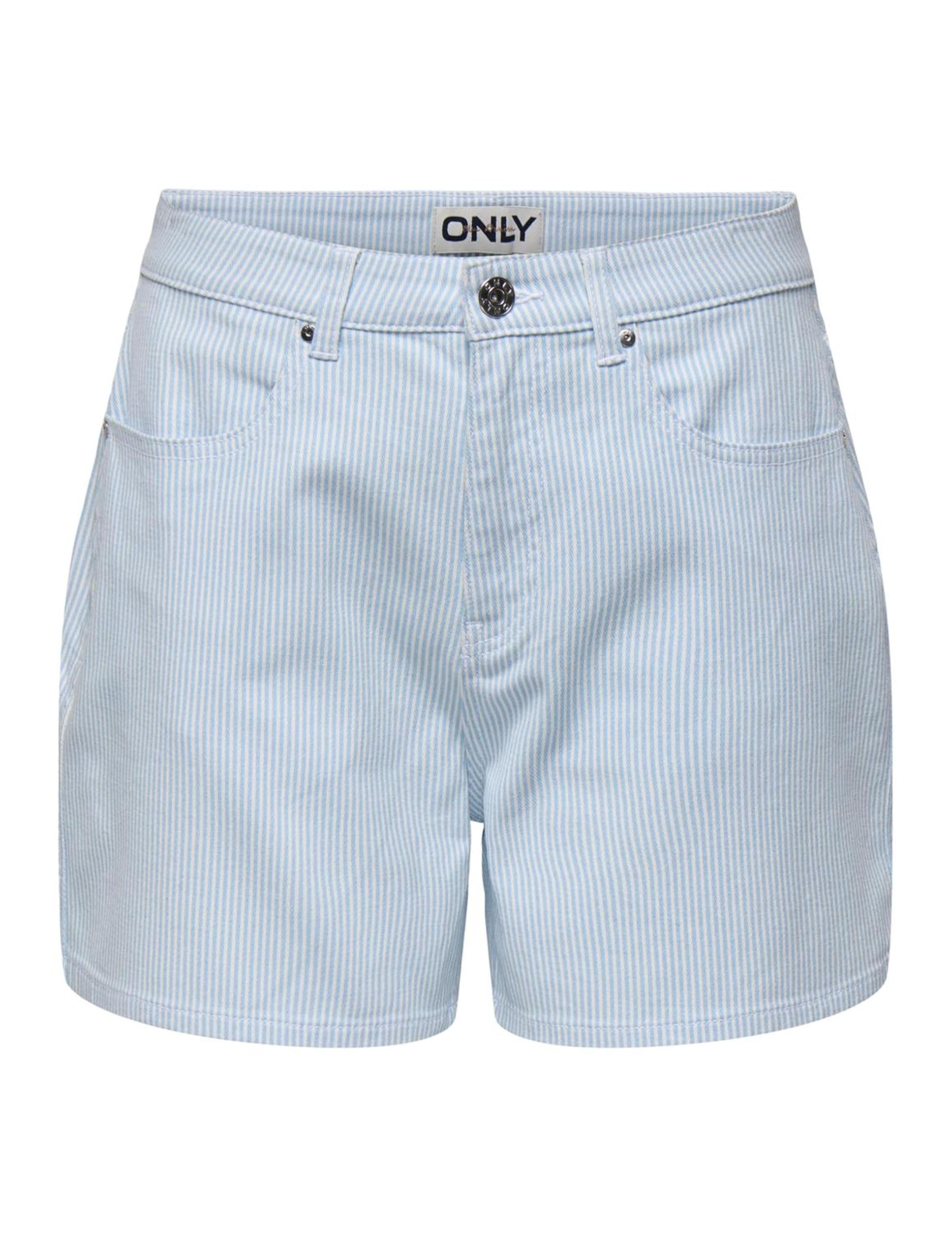 Onlvox Hw Stripe Shorts PNT, Cloud Dancer, L