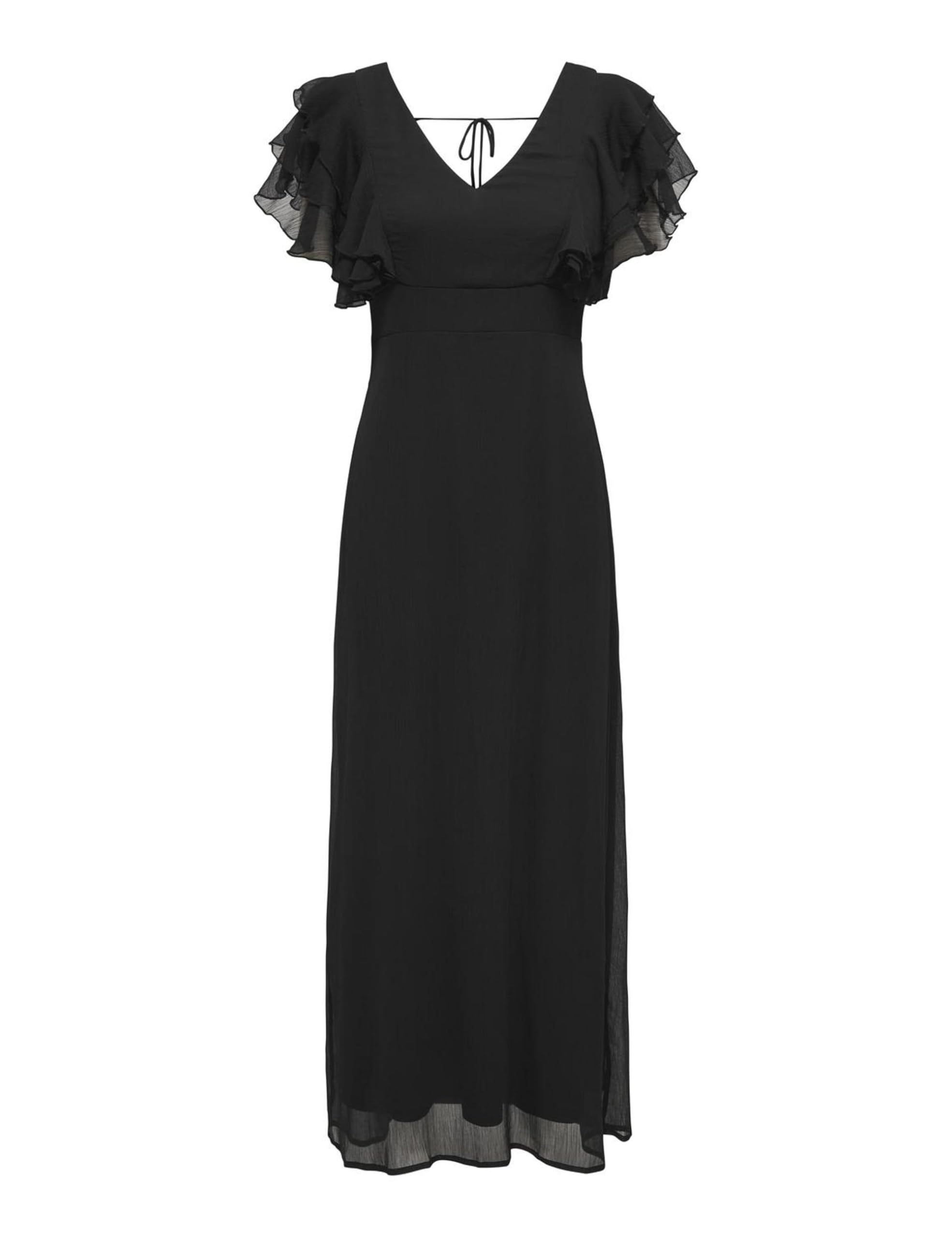 Onlasta Life S/S Frill Ankel Dress WVN, black, XS