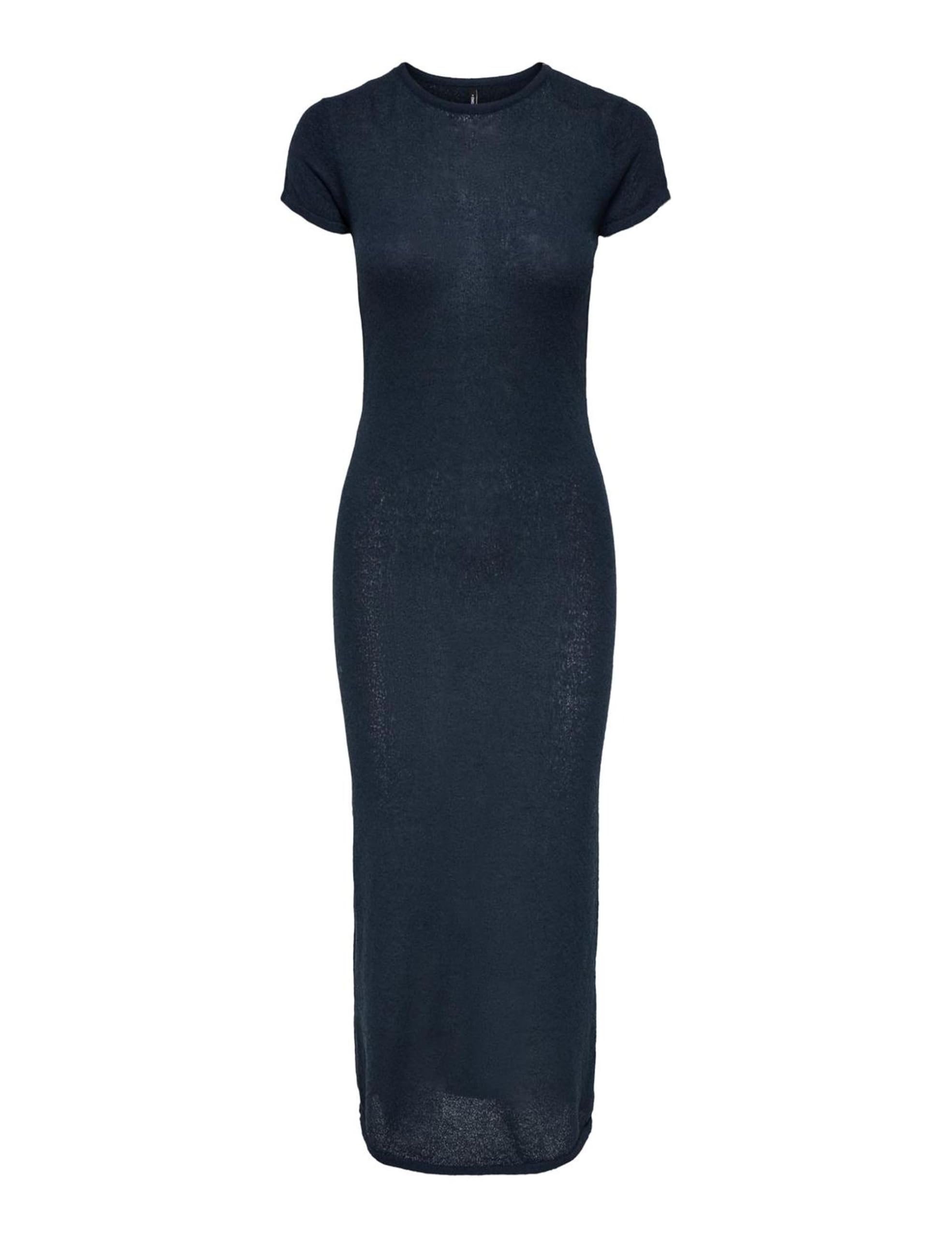 Onlmia SS O-Neck Dress CC KNT, total eclipse, XS