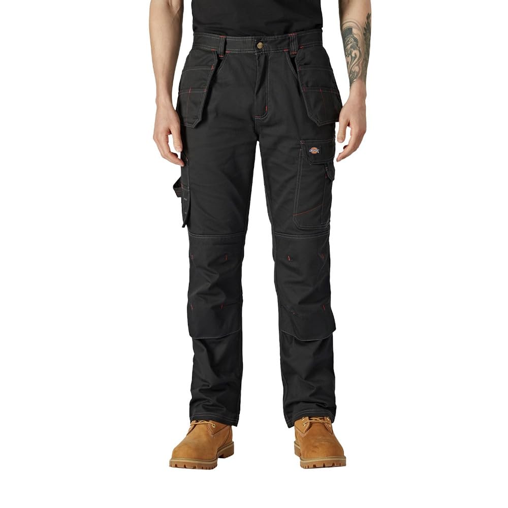 Dickies Redhawk Pro Polyester Men's Black Outdoor Trousers - 38