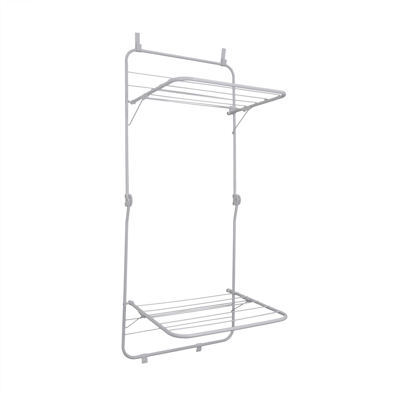 JVL 2 Tier Over Door Drying Rack - 8.5M, White