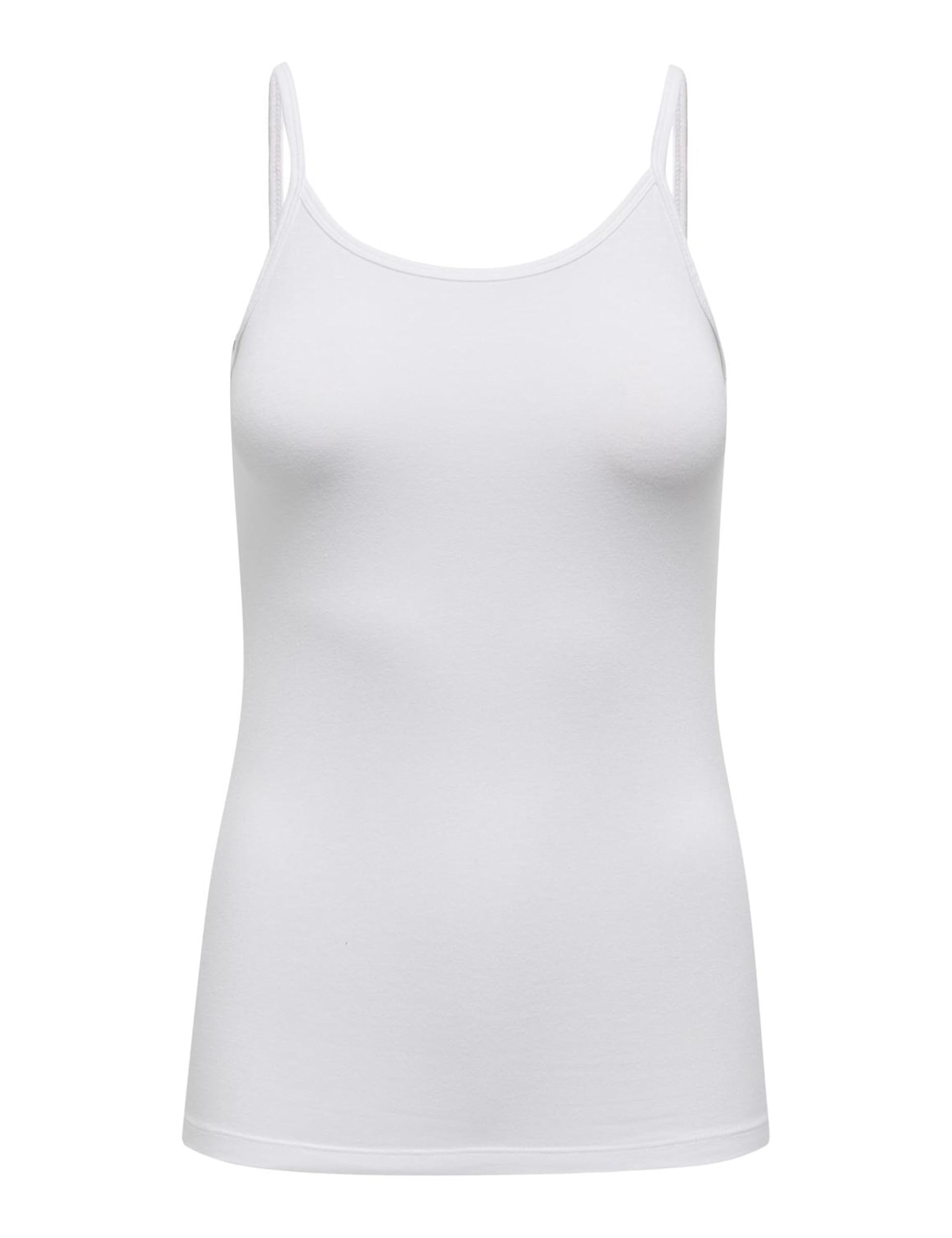 JdY Women's Jdymila S/L Singlet Top JRS Spaghetti Top, White, XS