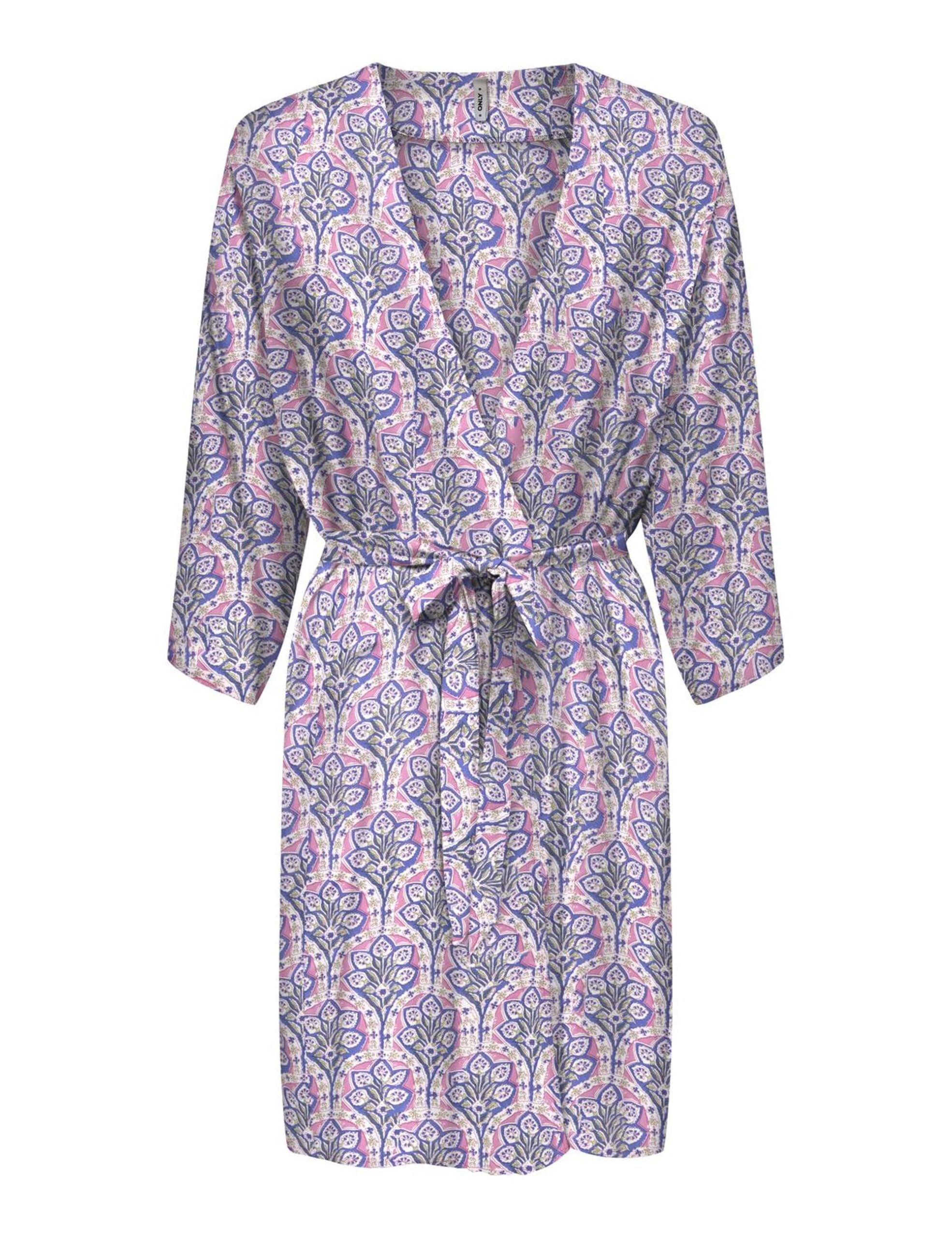 ONLY Women's Onlnova Life Vis Thea Kh Dress AOP, Honeysuckle, XL