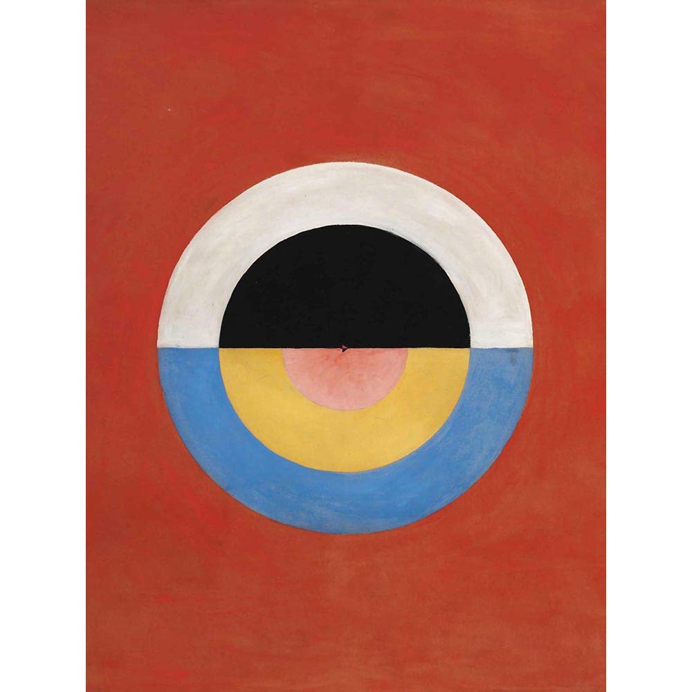 Wee Blue Coo Hilma Af Klint Svanen Abstract Circles Painting Art Print Poster Wall Decor 12X16 Inch