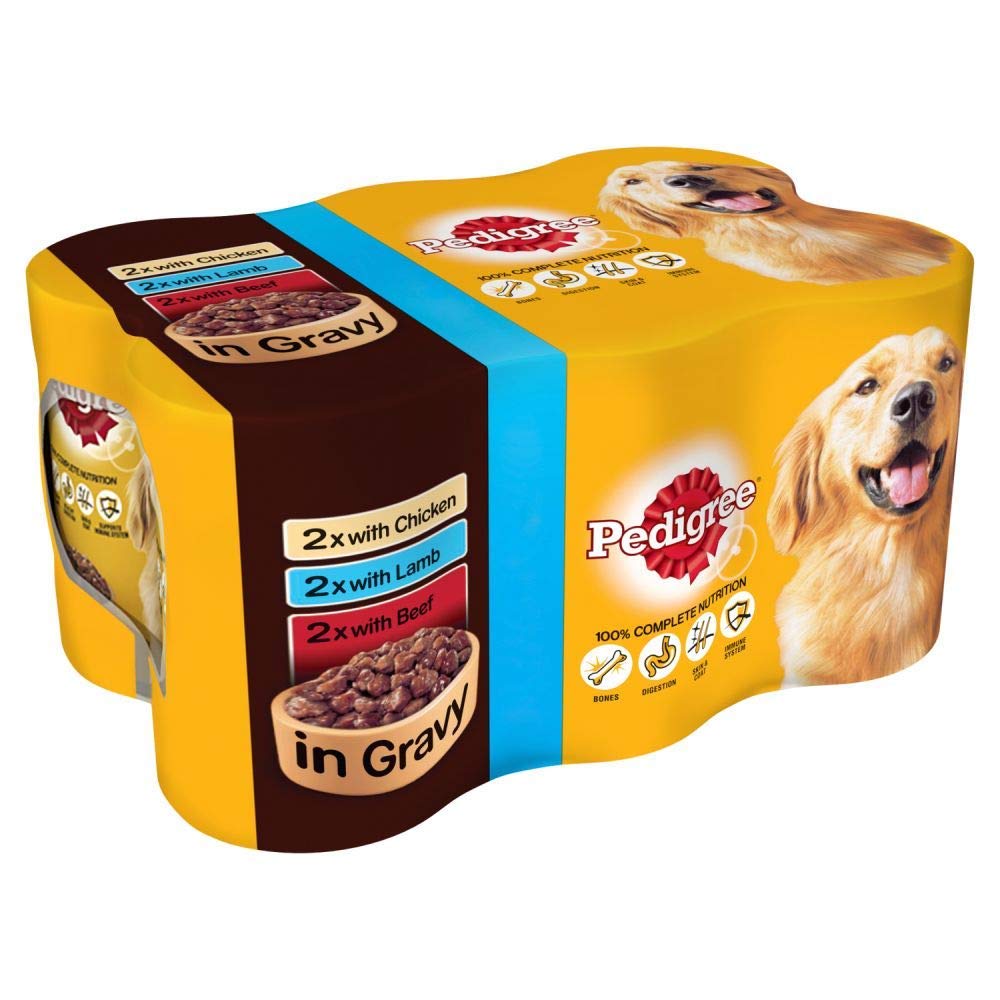 Pedigree Can Gravy Selection 12 x 400 g (Pack of 2, Total 24 cans)
