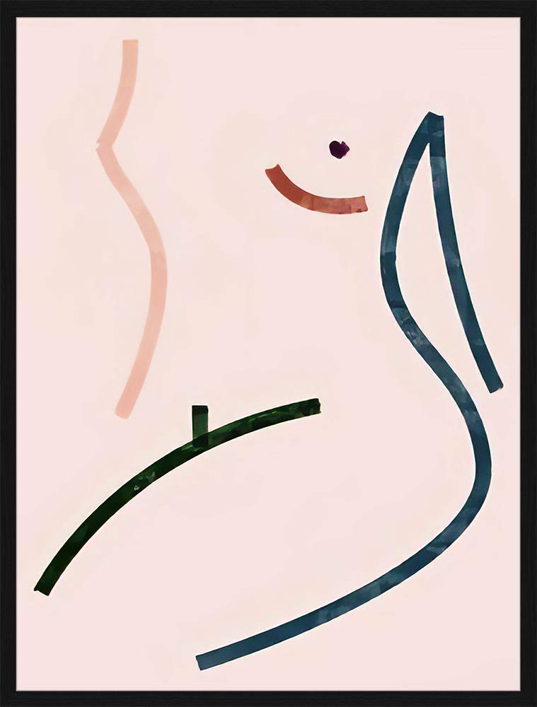 Liv Corday Frame + Print, Multi-Color, Large