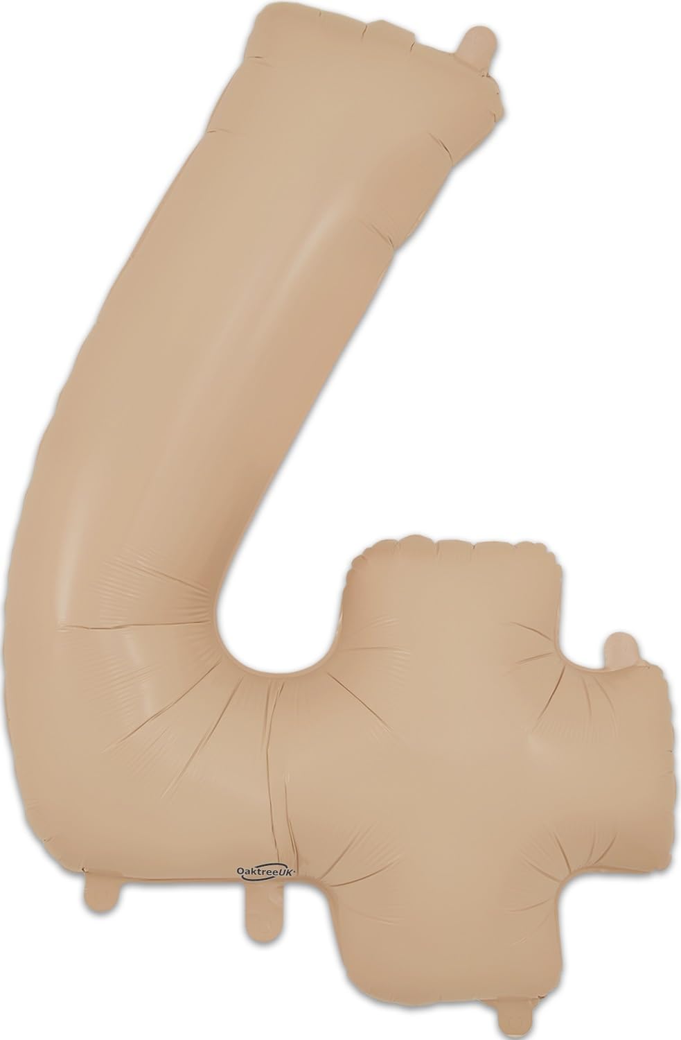 Oaktree UK 34" Matte Nude Number 4 Foil Balloon