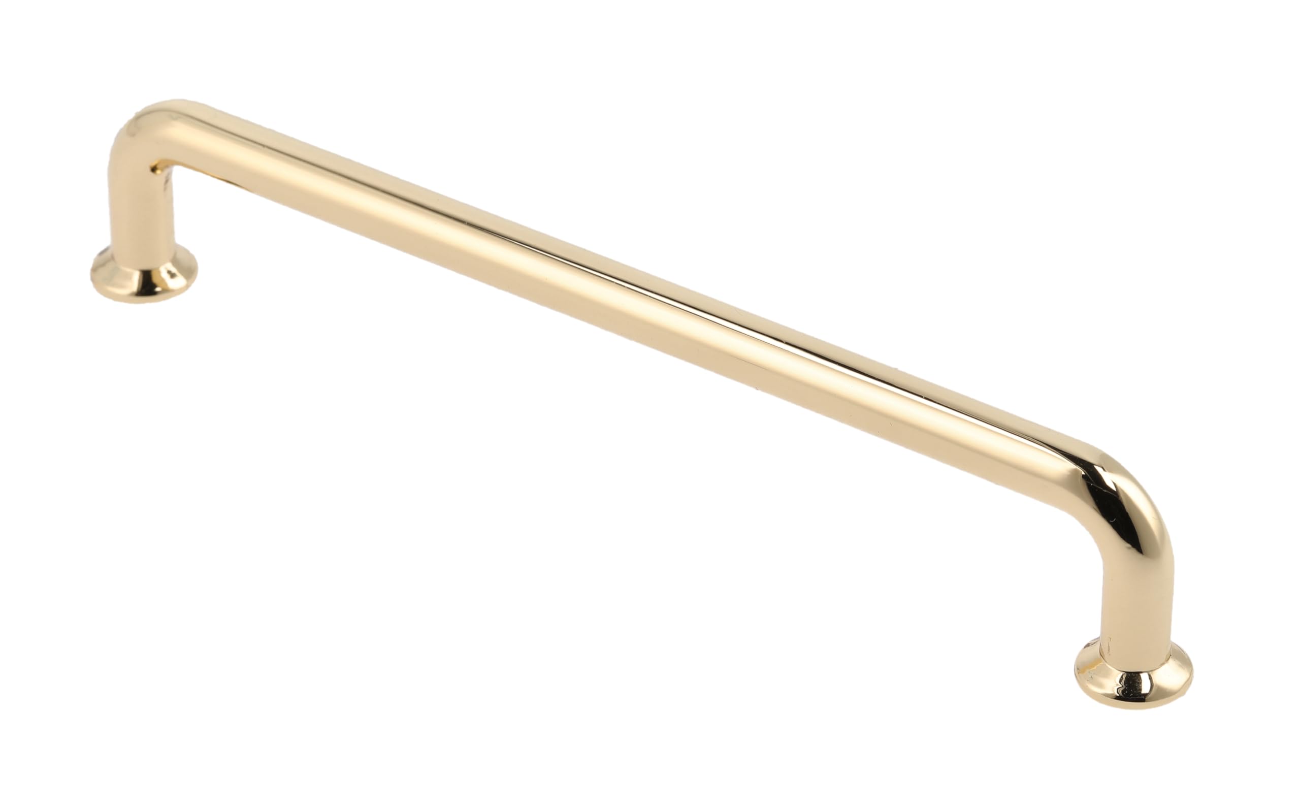 GTV - Furniture Handle Nord | Handle Handles Furniture Handles | Long 14.6 cm | Hole Distance 12.8 cm | ZnAl | Shiny Gold