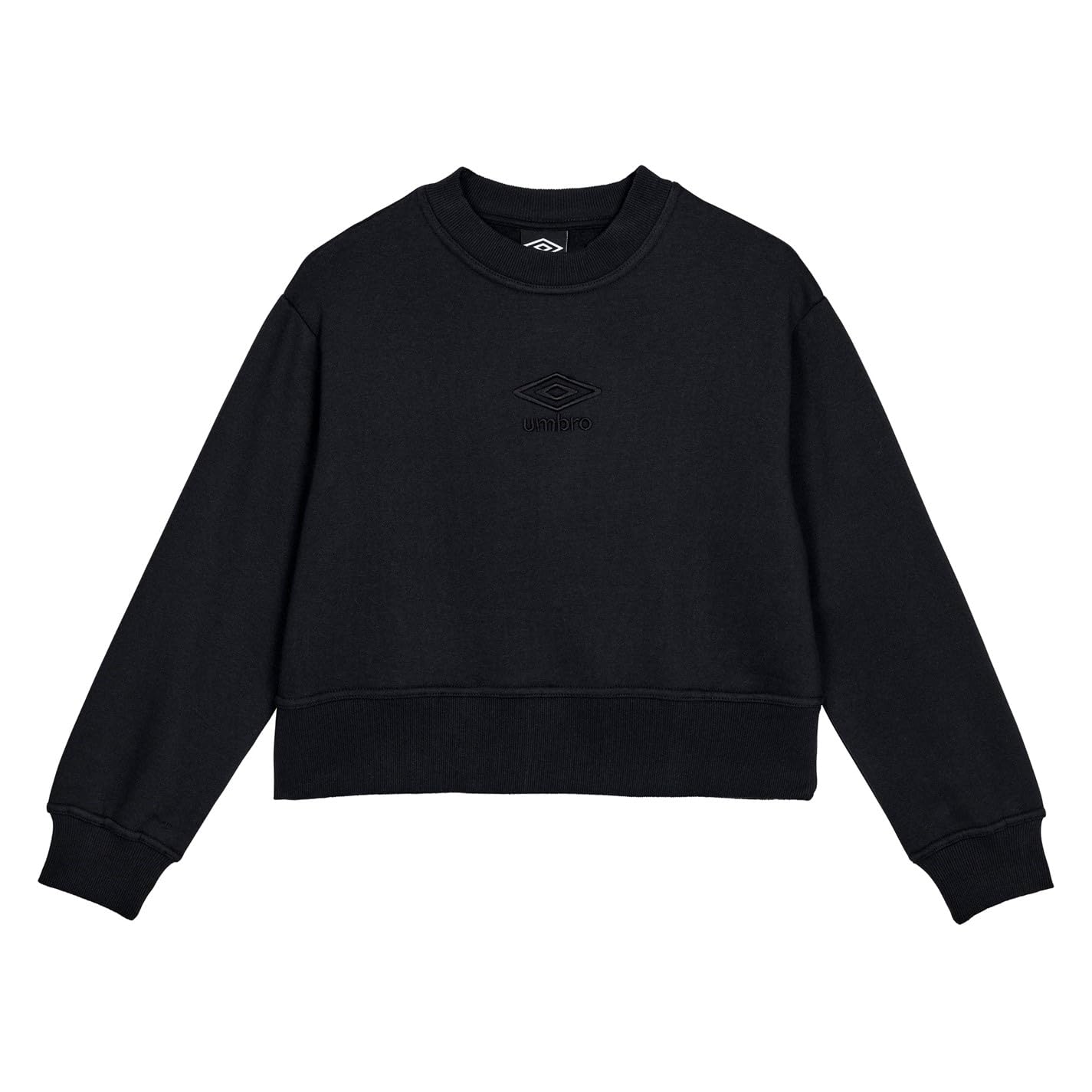 Umbro Womens Boxy Sweatshirt Black/Black XS