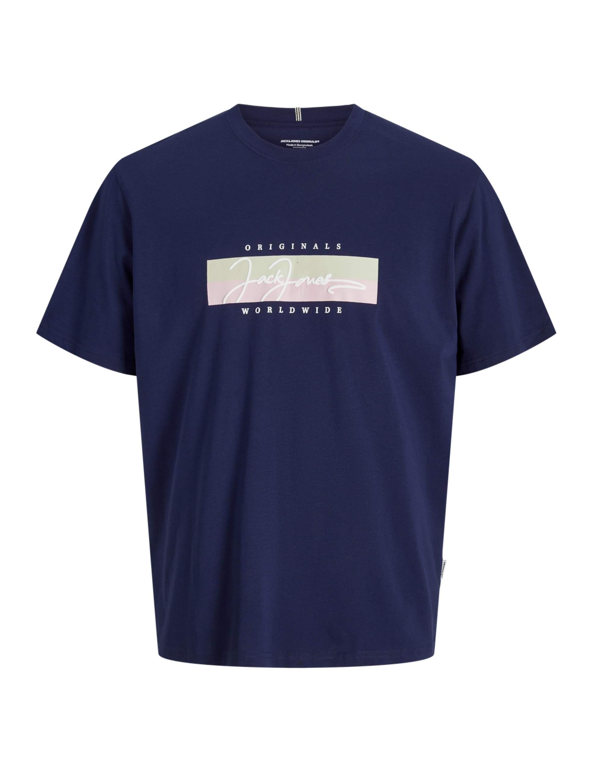 JACK & JONES Men's Jorfrederiksberg Box Script Tee SS Mni, Ocean Cavern, 8 Years