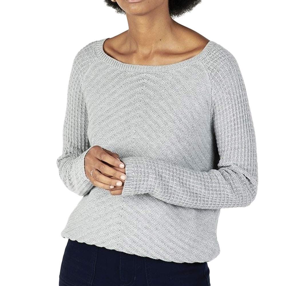 Oxbow M2portellen Women's Jumper, Womens, OXV916776_XGRCM, Gris Chiné Moyen, FR : XS (Taille Fabricant : 0)