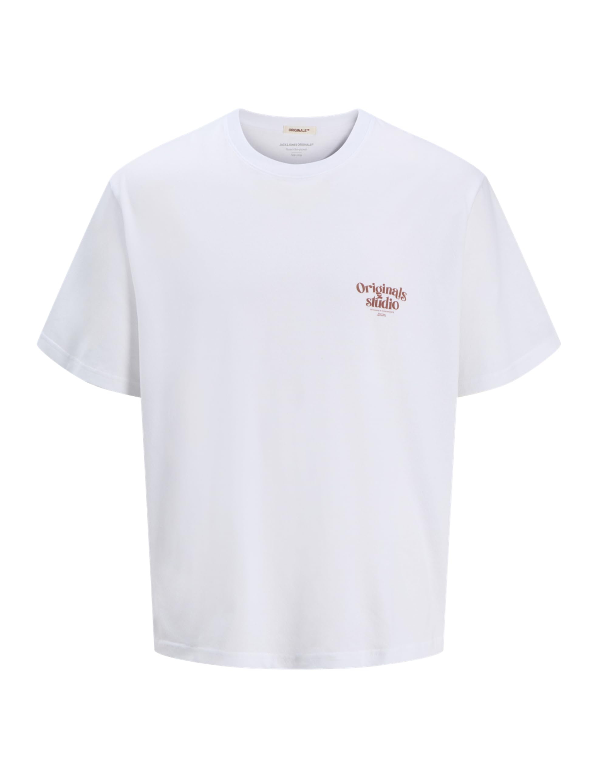 JACK & JONES Men's Joracapulco Type Tee Ss Crew Neck Mni, Bright White, 6 Years