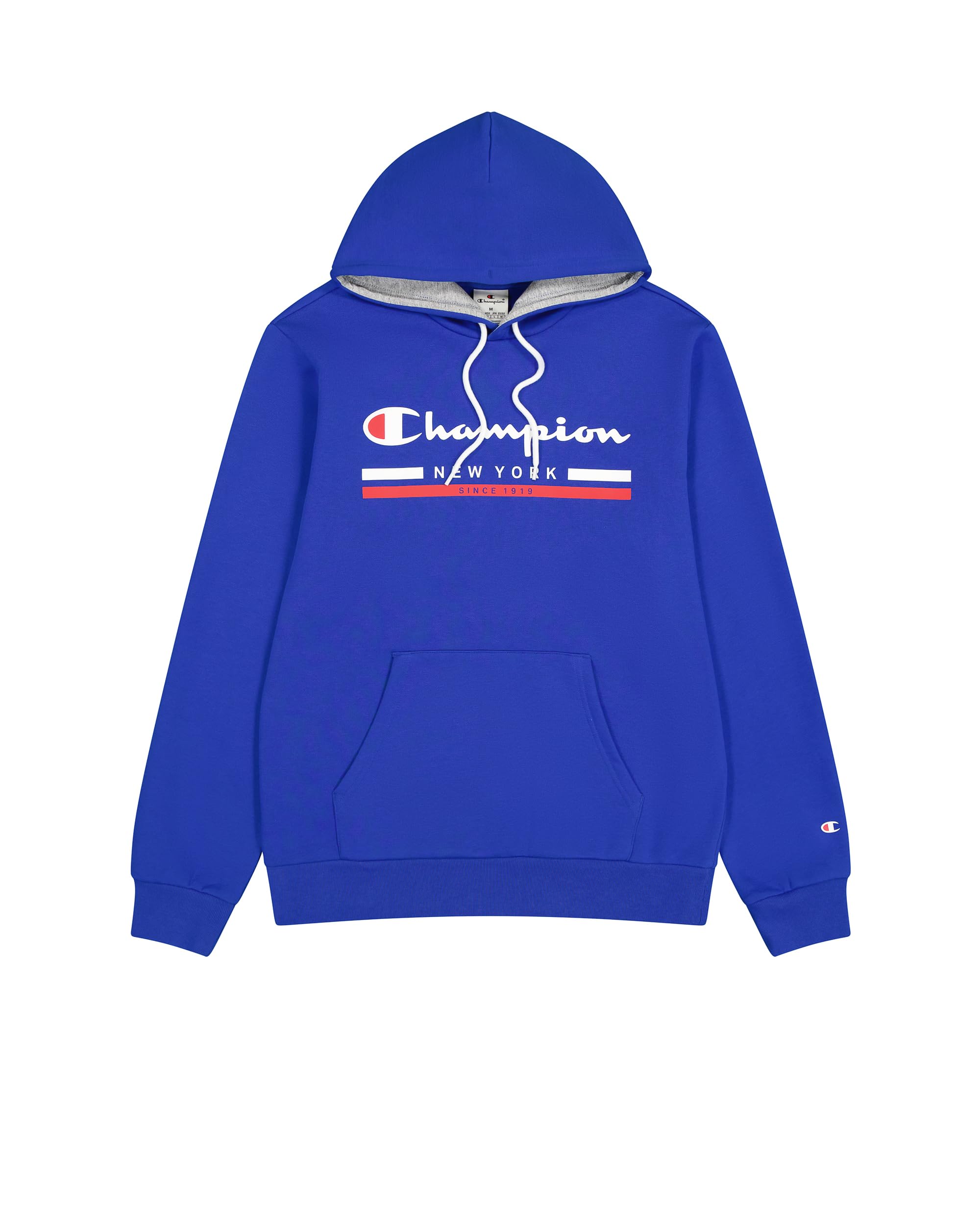 Champion Legacy Graphic Shop Authentic (220245) – Soft Compact Powerblend Fleece Hooded Sweatshirt, Deep Blue (BAI), XS Men FW24, Deep Blue (Bai), XS