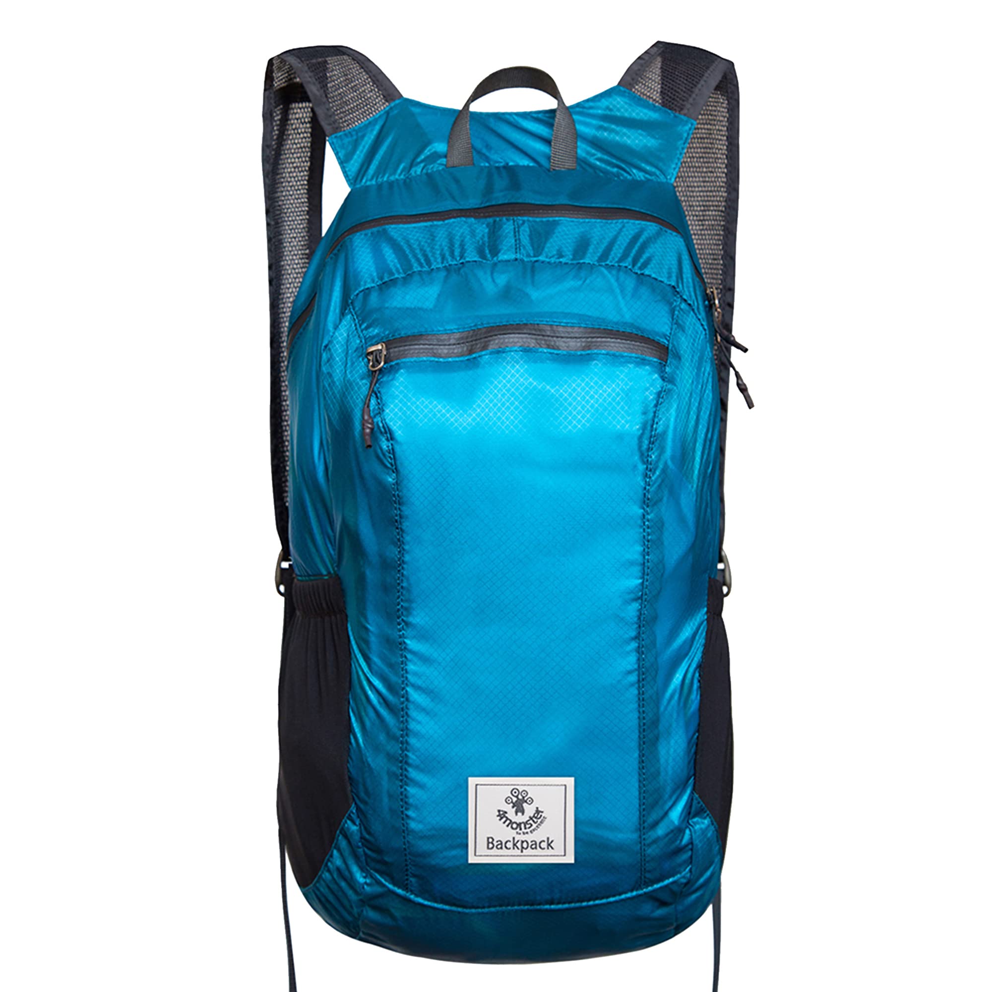4Monster Packable Backpack Ultra Lightweight, Foldable Backpack Water Resistant, Hiking Daypack for Travel Camping Outdoor, Daily Walk-around, Cycling, Sports, Excursions(Blue, 24L)