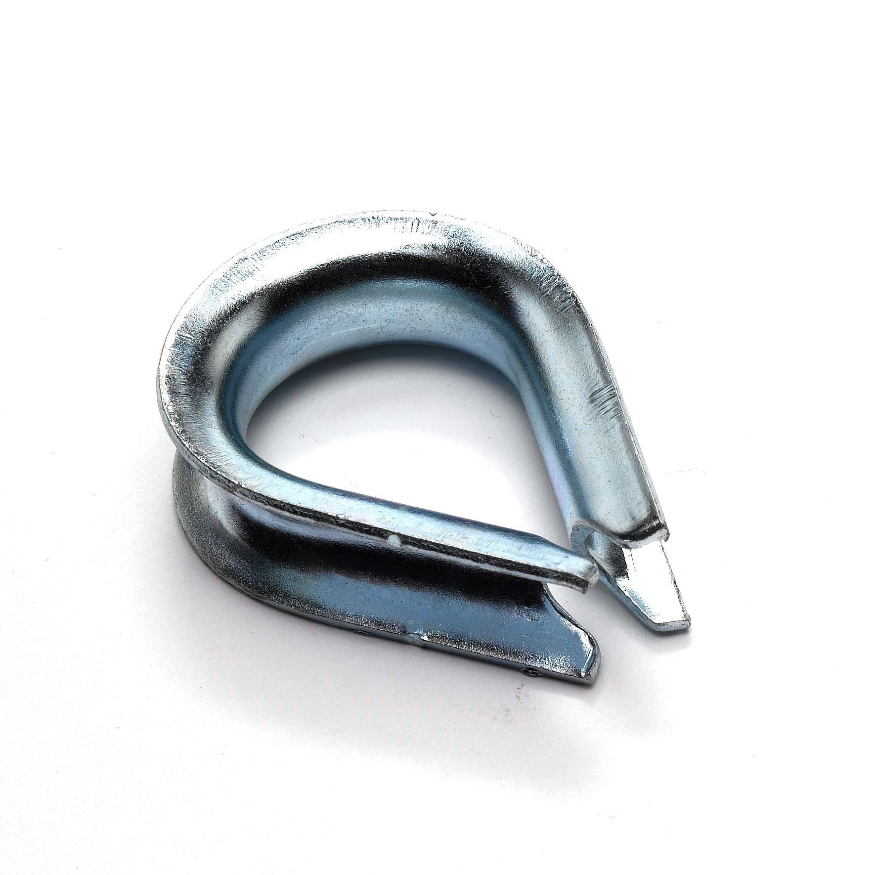 Merriway BH04222 (4 Pcs) Wire Rope Cable Thimble, BZP 8 mm (5/16 inch) - Pack of 4 Pieces