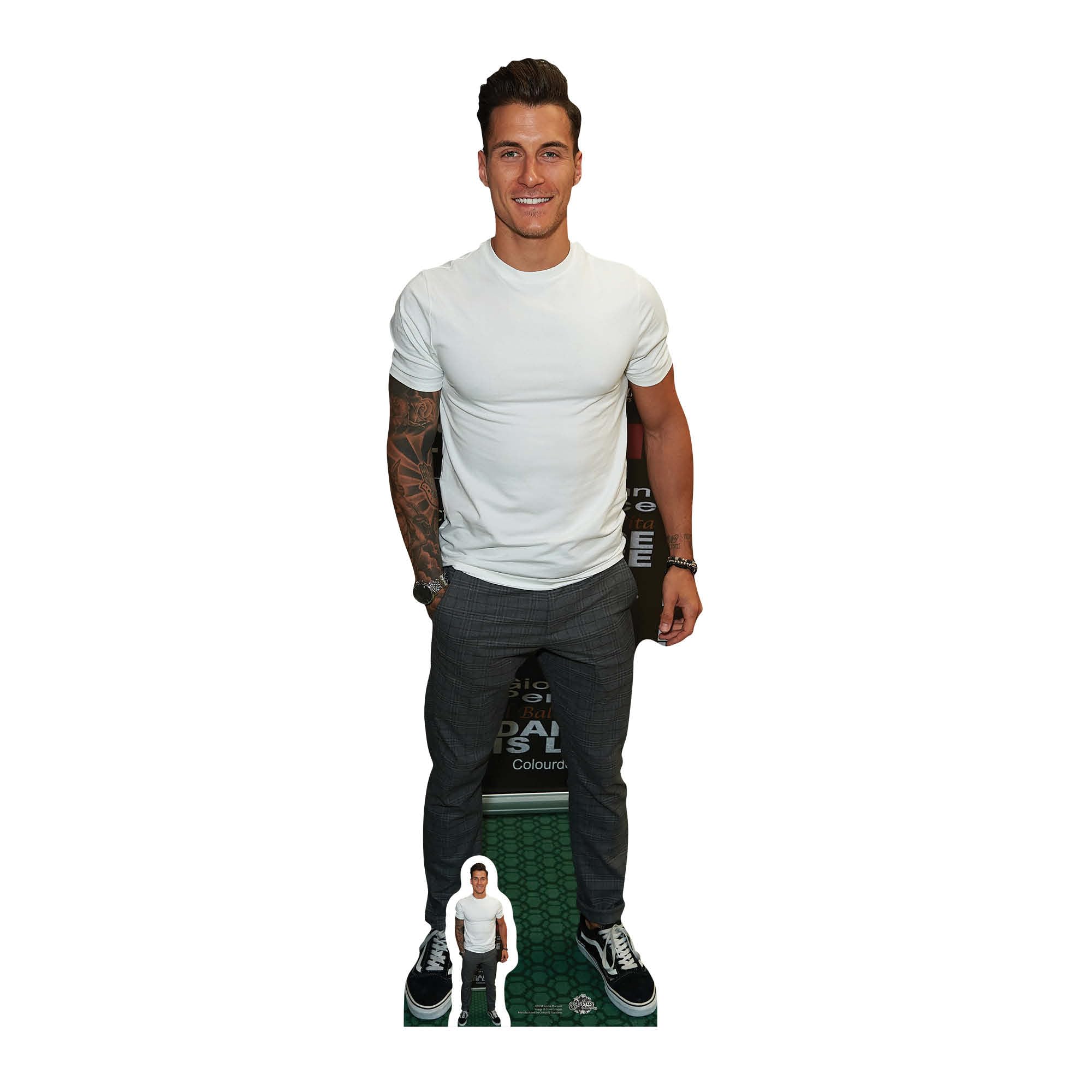 STAR CUTOUTS Life Size Cut Out with Mini Version of Strictly Gorka Marquez, Cardboard, Multi-Colour, 176 x 57 x 176 cm