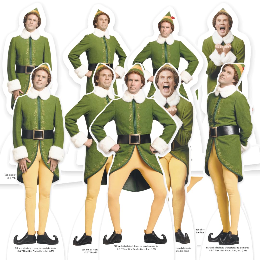 Star Cutouts TT022 – Buddy The Elf Christmas Table Decorations, Festive Party Props & Holiday Table Display