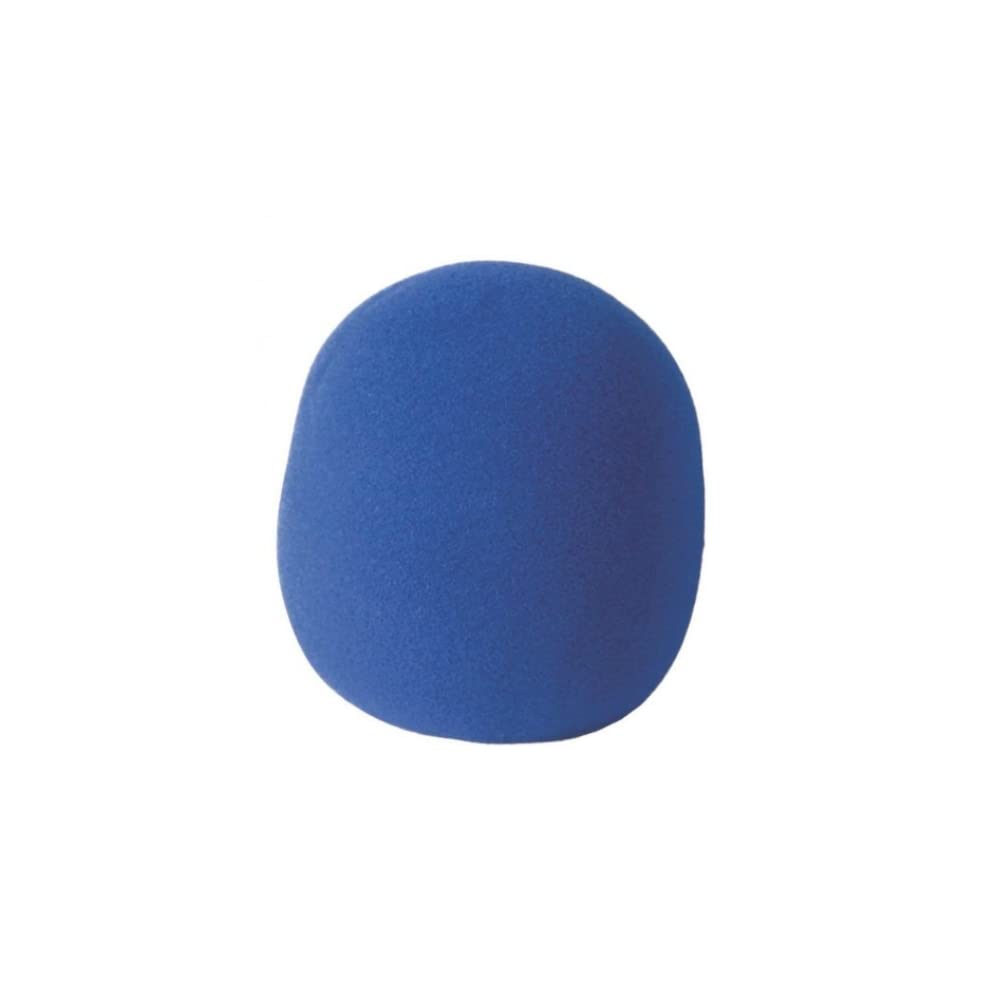 On Stage MUS 58WS BU Foam Ball-Type Mic Windscreen, Blue