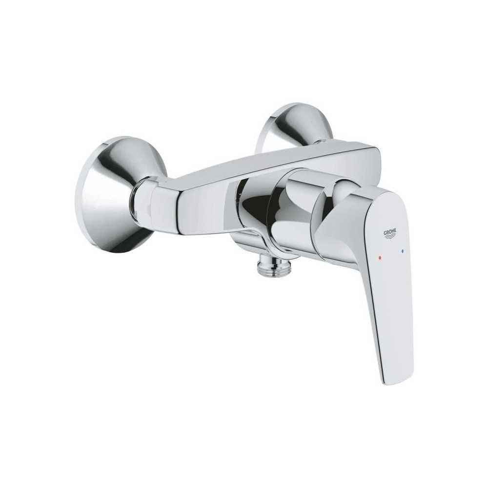 GROHE Start Flow Quickfix Single-Lever Shower Mixer, Wall-Mounted, Metal Lever, Chrome. Easy to Fit with GROHE Quickspanner. 23771000