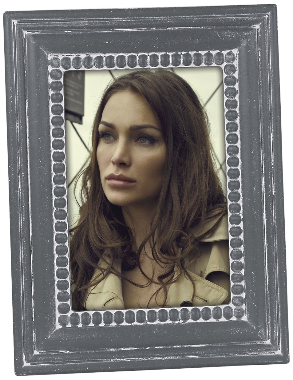 Zep Orange 10x15cm, Wood, Grey, 17x22x2.3 cm