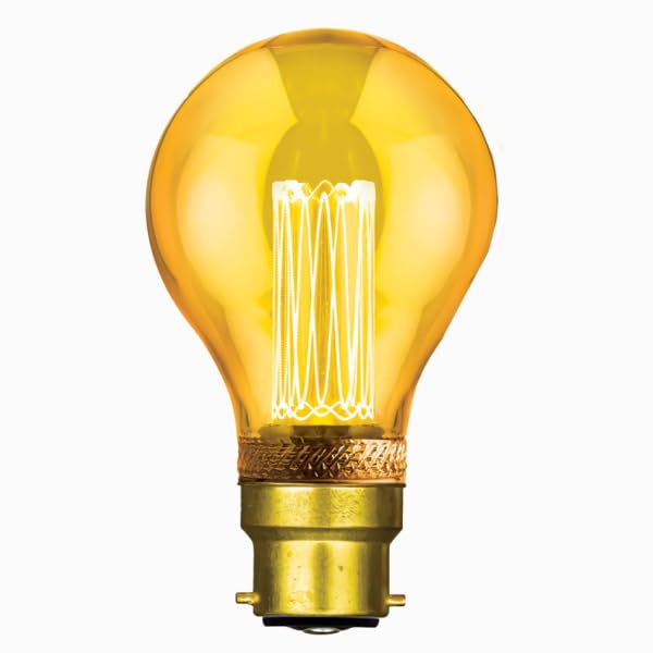 Status Filament LED Bulbs [Pack of 12] Type:GLS (Extra Warm White 1800k) 2w / Non-Dimmable/Cap: B22 / Golden Antique Finish / 15000 Hours/Multipack [2SRLGBC1PKB12]