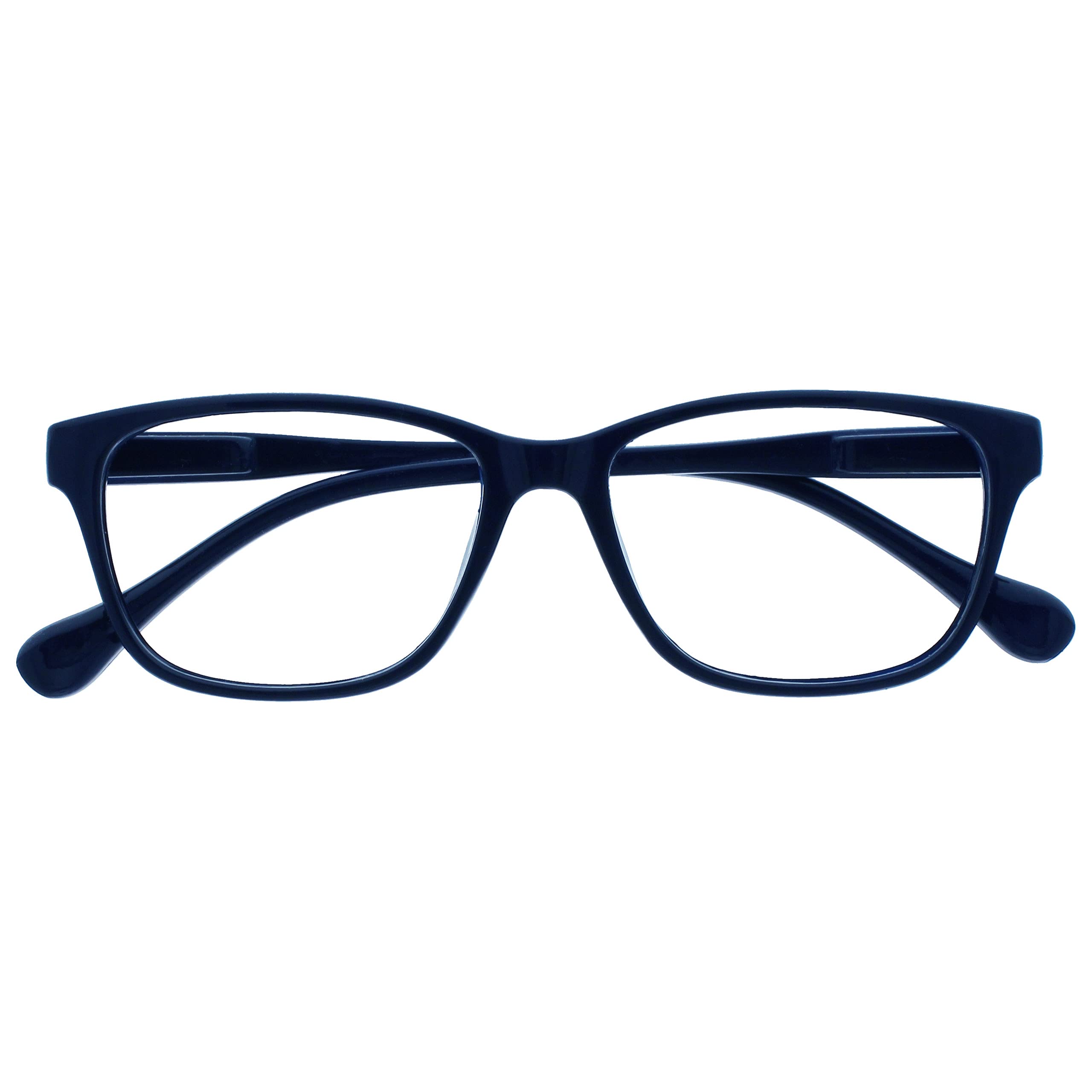 The Reading Glasses Company UVR027 +3.00 UV Reader Lightweight Comfortable Reading Glasses Designer Style Mens Womens Spring Hinges, Navy Blue