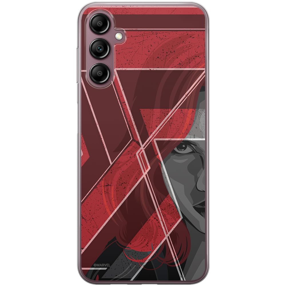 ERT GROUP mobile phone case for Samsung A14 4G/5G original and officially Licensed Marvel pattern Black Widow 002 optimally adapted to the shape of the mobile phone, case made of TPU