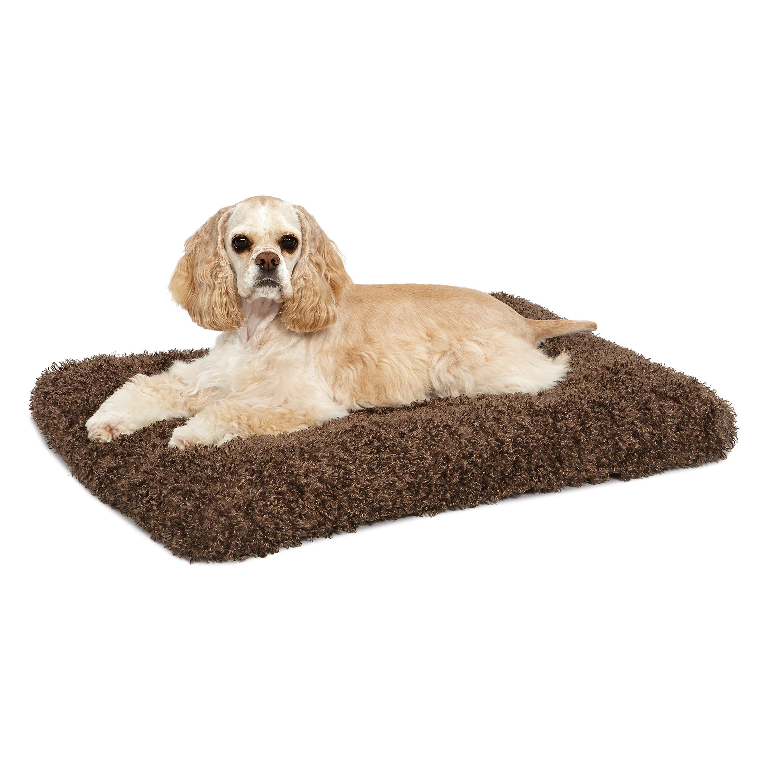 MidWest Homes for Pets Medium QuietTime Deluxe Coco Chic Pet Bed, Ultra-Soft & Overstuffed, Machine Washable, Fits 76 cm Crate