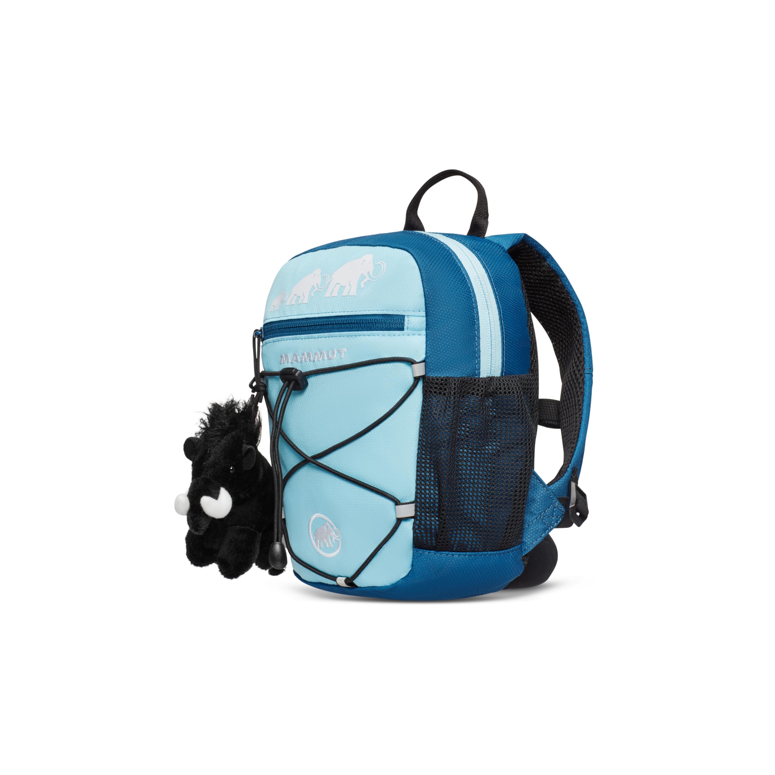 Mammut First Zip 8 | Hiking Backpack for Girls & Boys, For Kids Ages 2-9, With Cute Soft Toy | 8 l, Cool Blue-Deep Ice