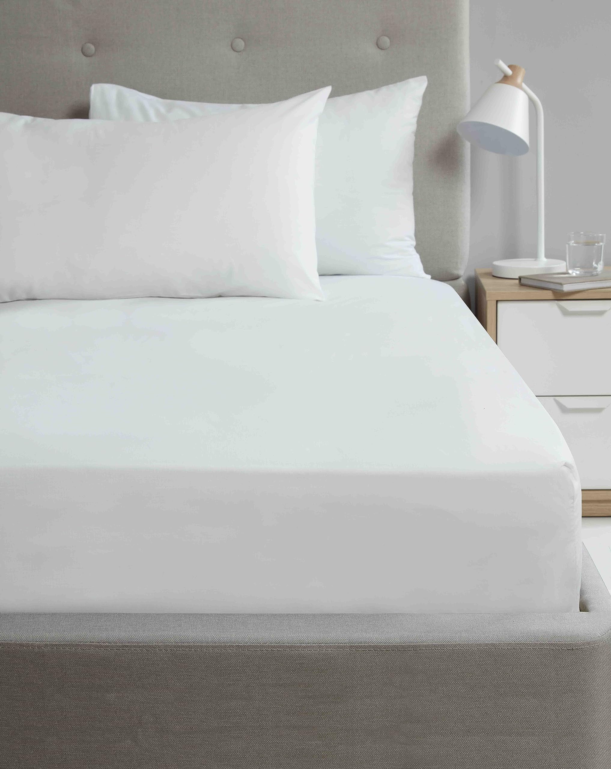 Rapport Home So Soft Premium Microfibre Fitted Sheet Double White