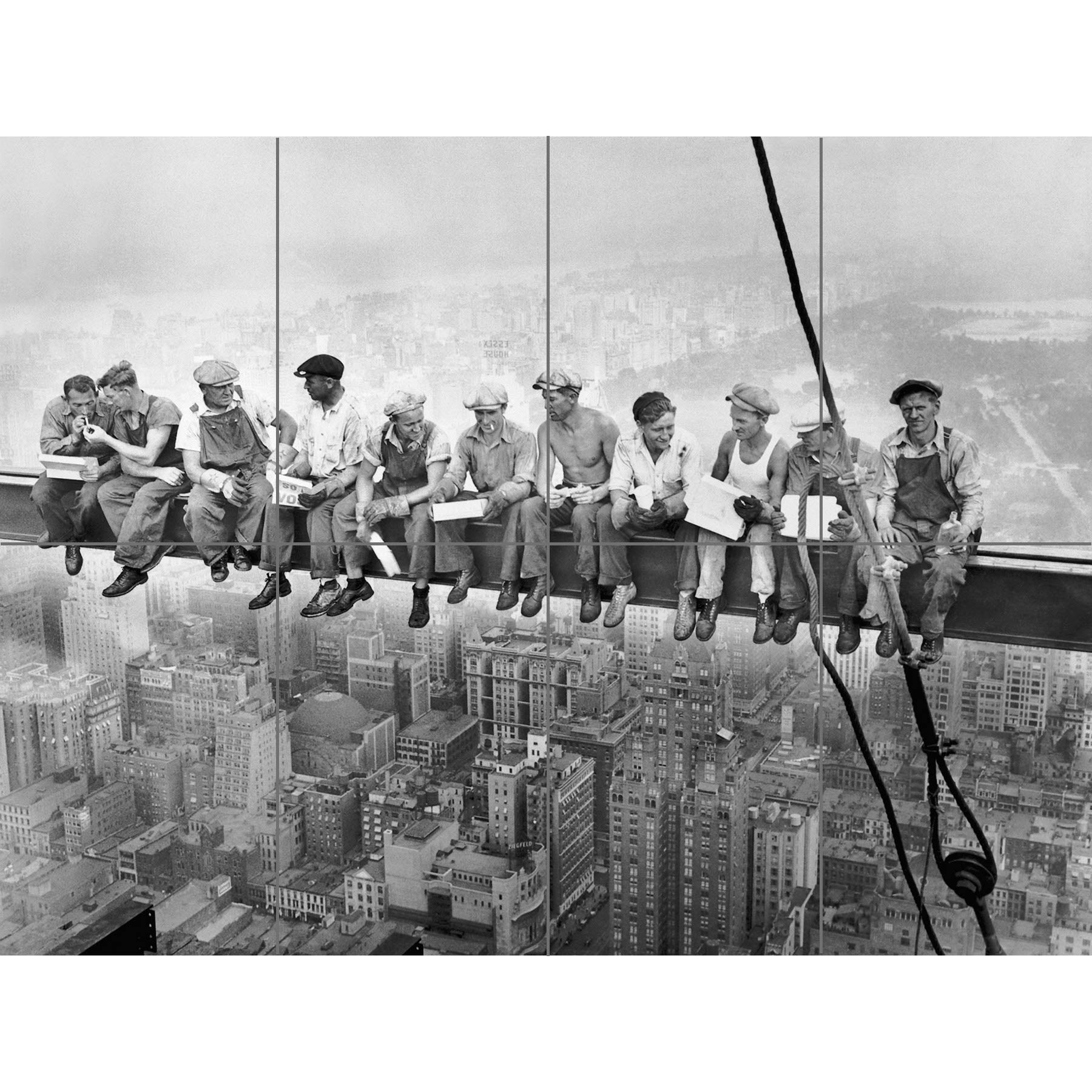 Artery8 Lunch Atop A Skyscraper New York 1932 Iconic Photo XL Giant Panel Poster (8 Sections)